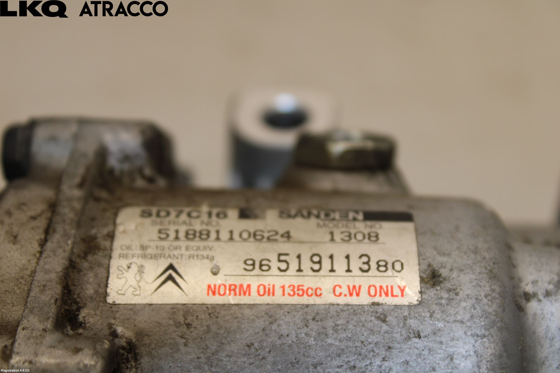 Peugeot 307     05-08 Varme Ac Kompressor