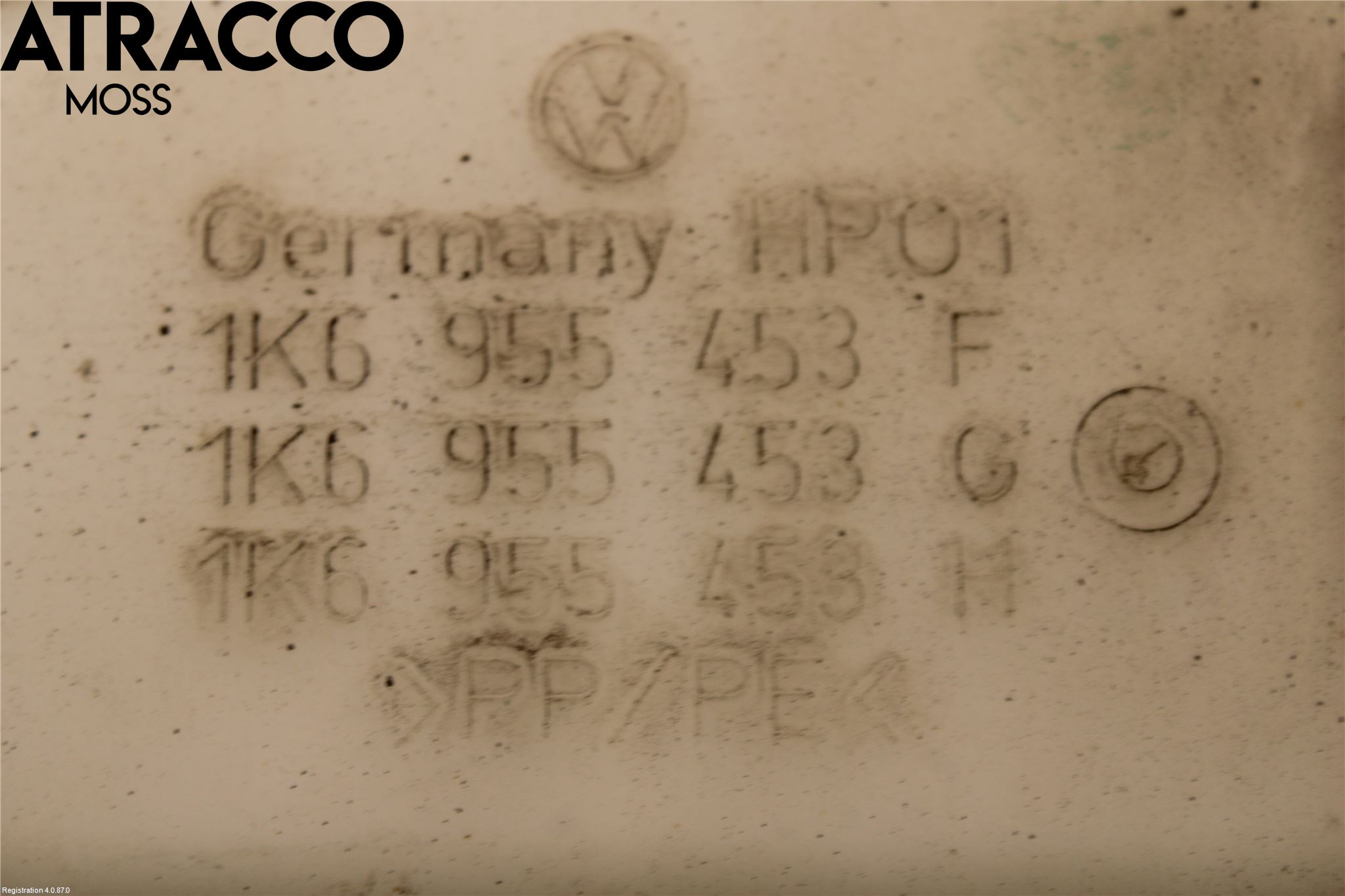 Volkswagen VW GOLF VI 09-13 Spylerbeholder Frontrute