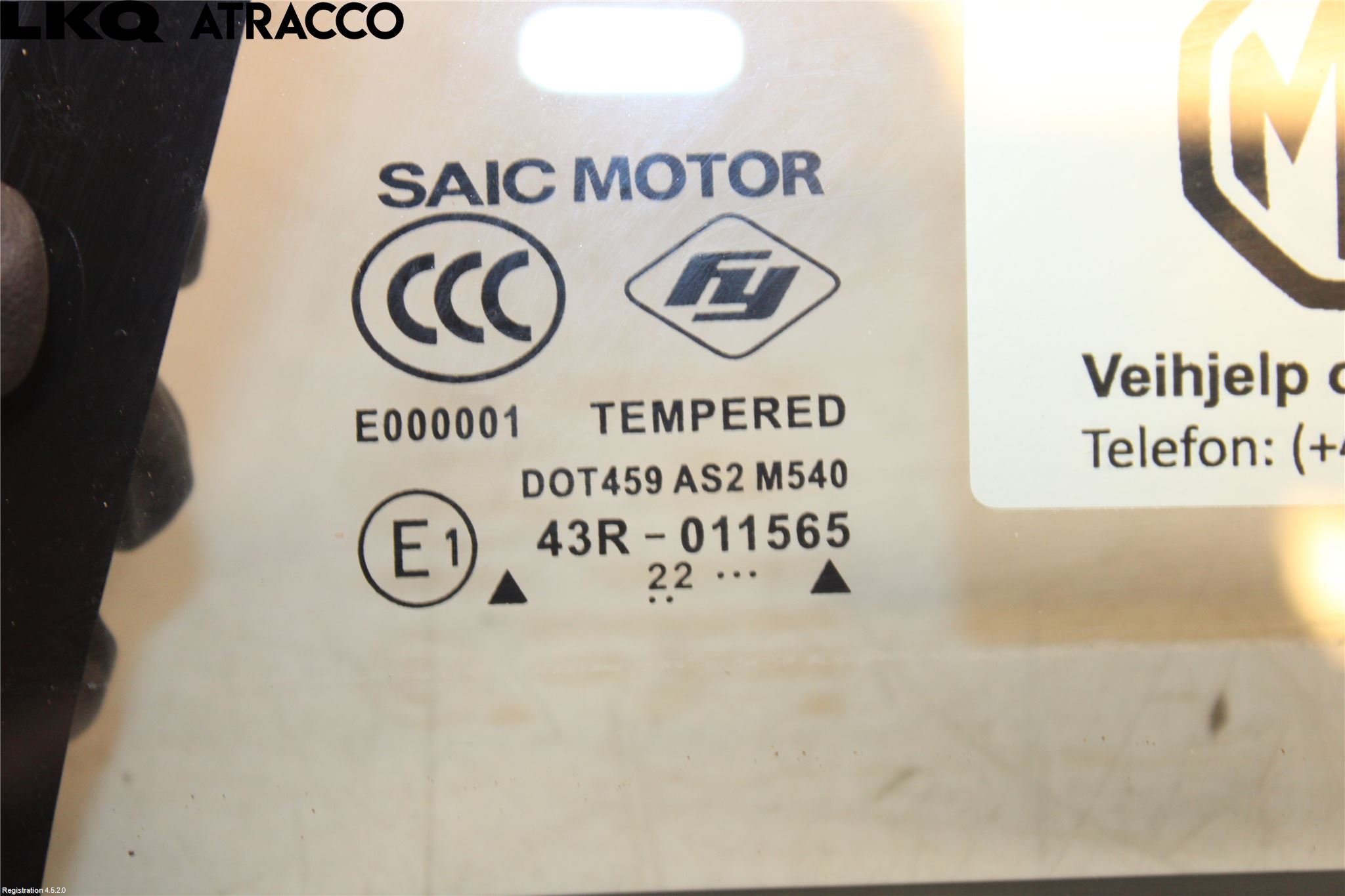 MG 4 23- Dørrute Foran Venstre Trekant