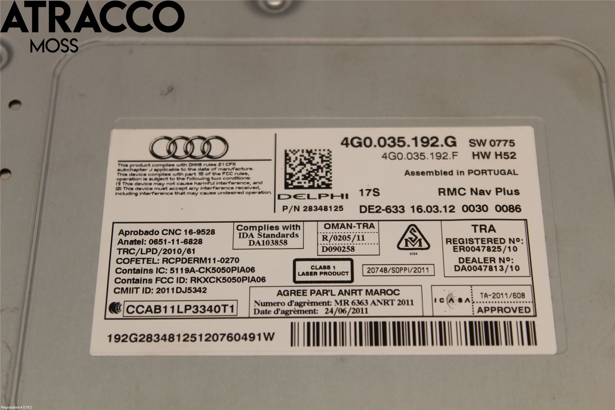 Audi A6/S6 4G 11-18 Stereo Radio