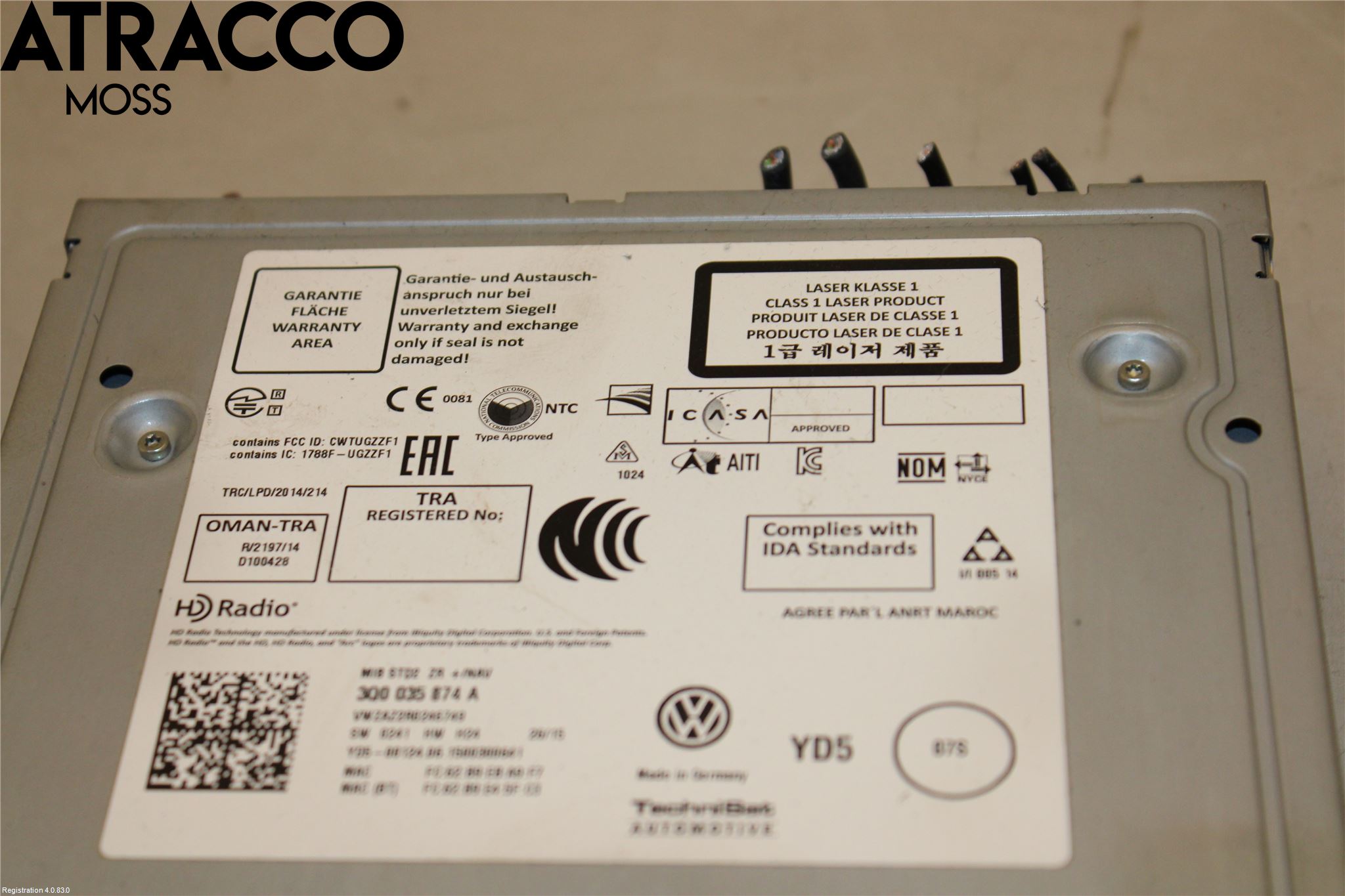 Volkswagen VW GOLF / E-GOLF VII 13-20 Stereo Radio