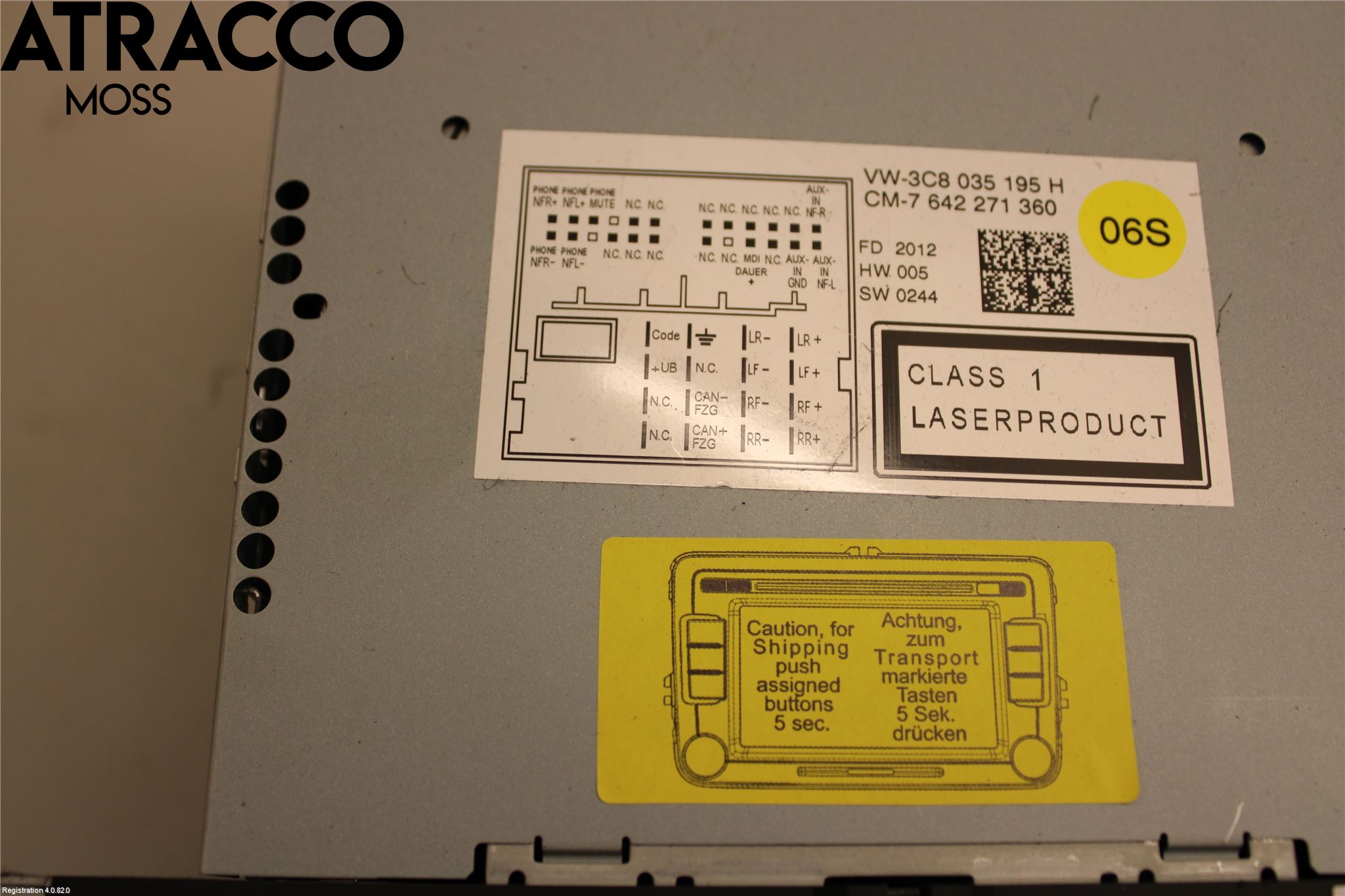 Volkswagen VW TIGUAN 07-16 Stereo Radio Med Cd