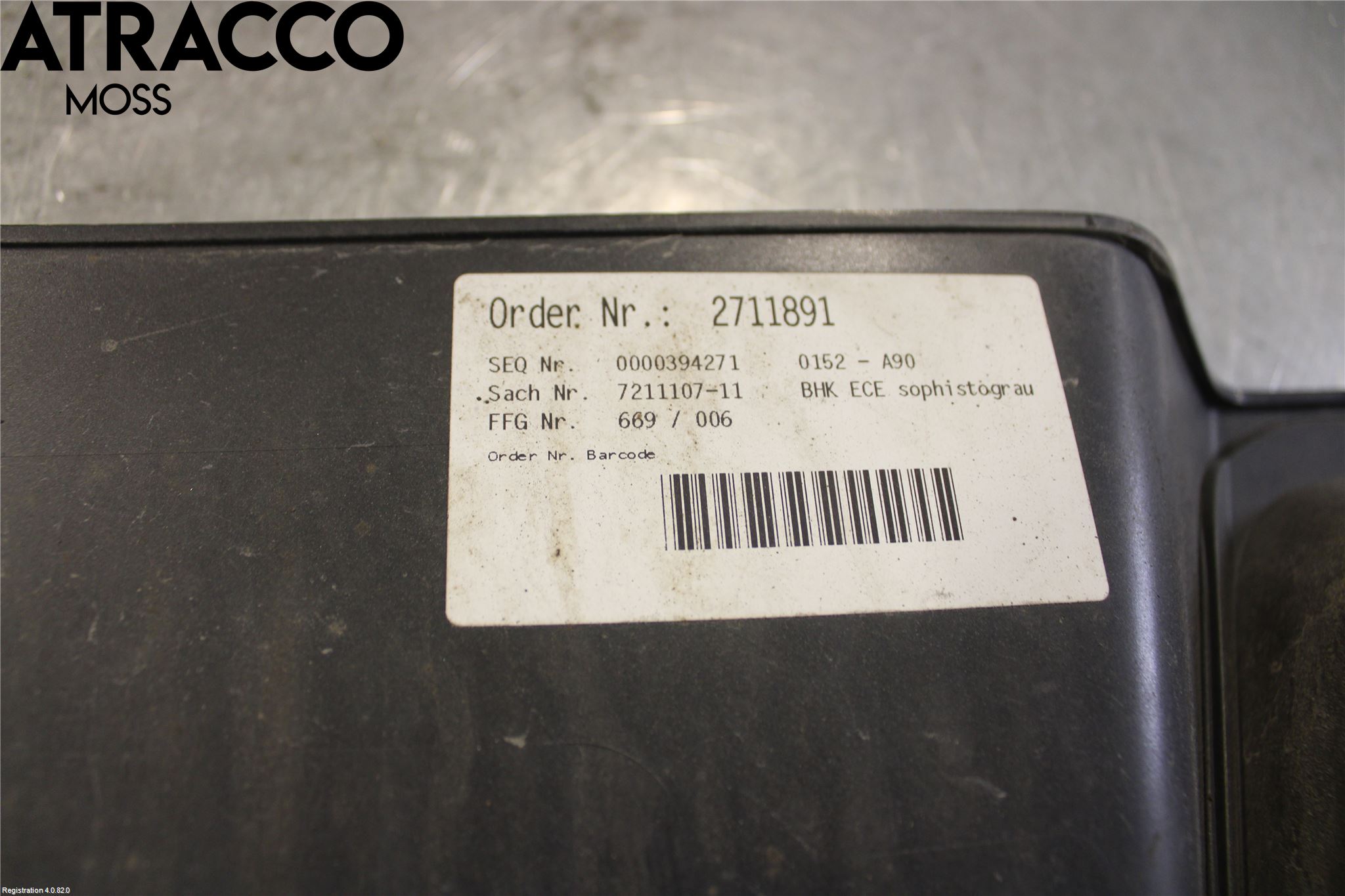 BMW 7 F01/02/03/04 09-15 Refleksplate - Skiltplate