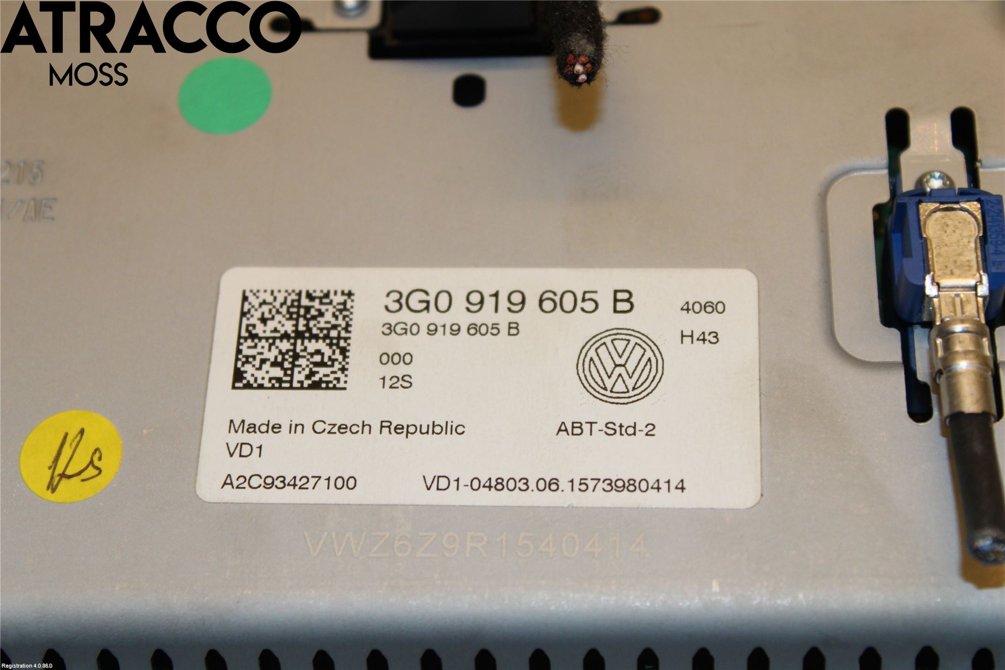 Volkswagen VW PASSAT 15-19 Multifunktionsdisplay