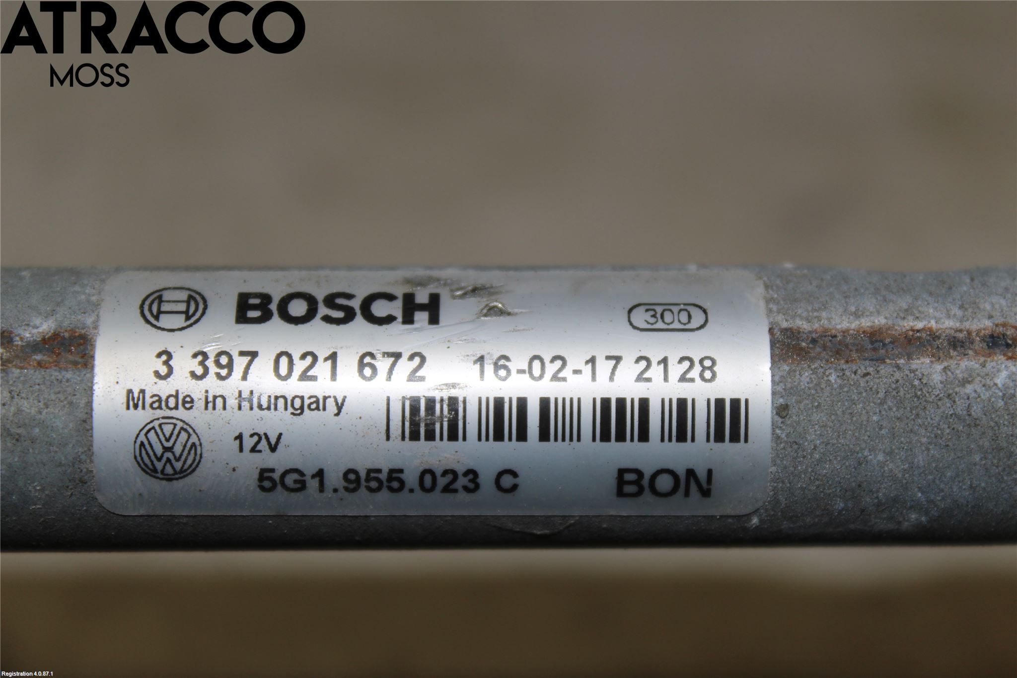 Volkswagen VW GOLF / E-GOLF VII 13-20 Viskermotor Frontrute