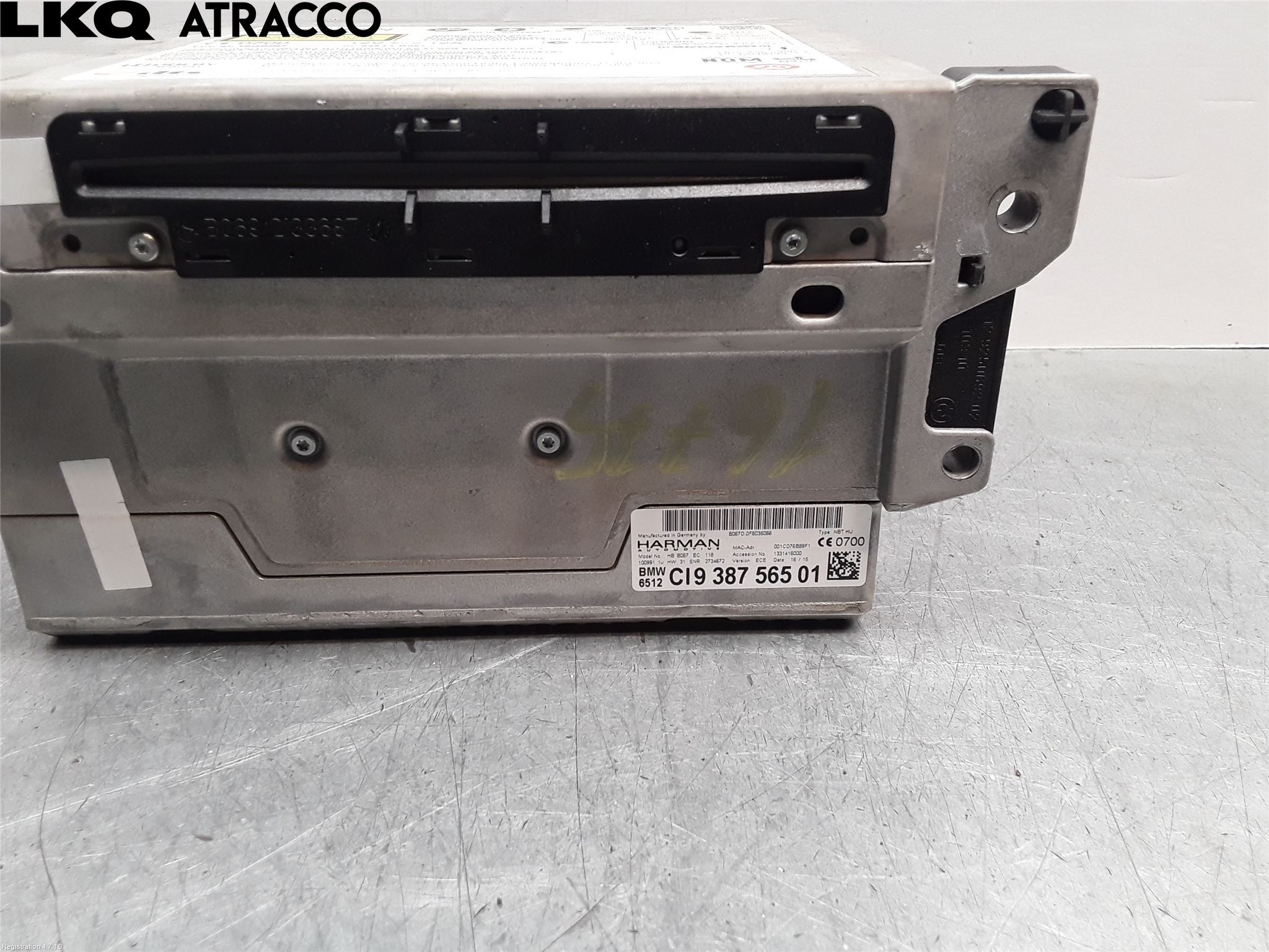 BMW 5 F10/F11/F18 09-17 Stereo Radio Med Cd