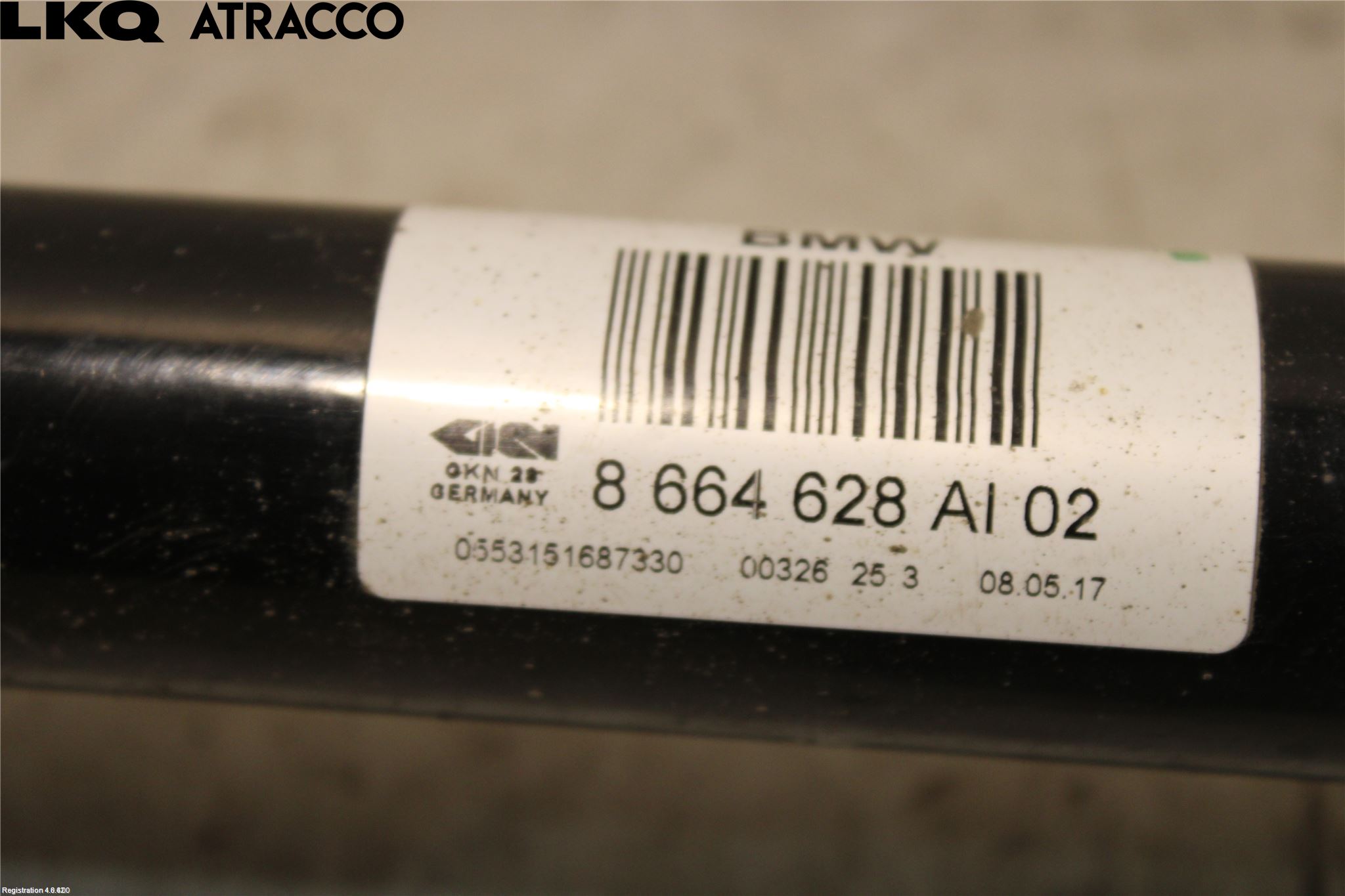 BMW 5 G30/G31/F90 17-23 Drivaksel Bak Kompl Høyre
