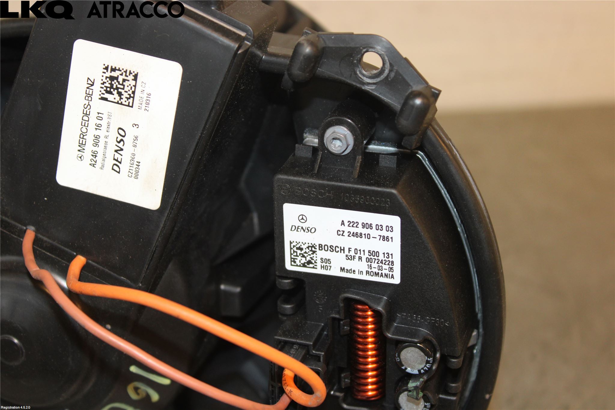 Mercedes-Benz MB B-KLASS (W246/W242) 12-19 Varmeapparat Viftemotor