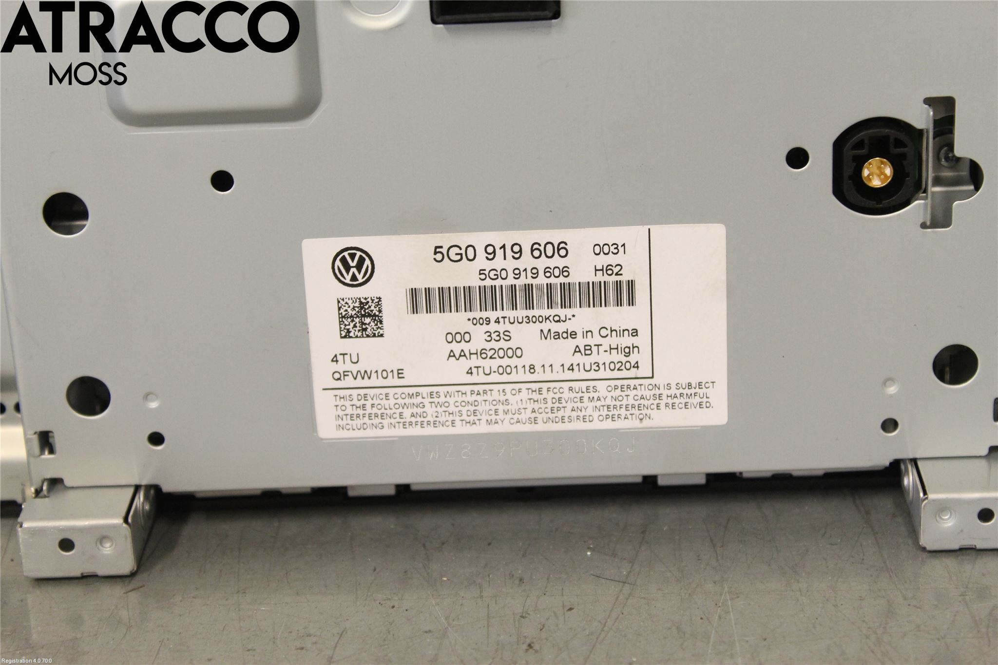 Volkswagen VW GOLF / E-GOLF VII 13-20 Multifunktionsdisplay