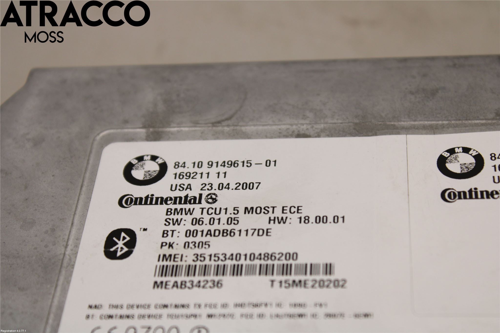 BMW 5 E60/61 Sed/Tou 02-10 Styreenhet Øvrig