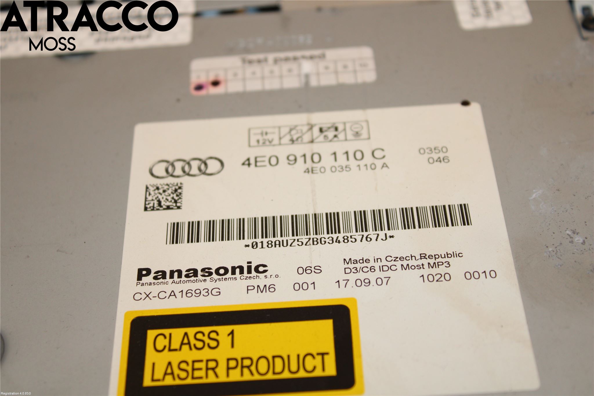 Audi A8/S8 4D 94-02 Stereo Radio