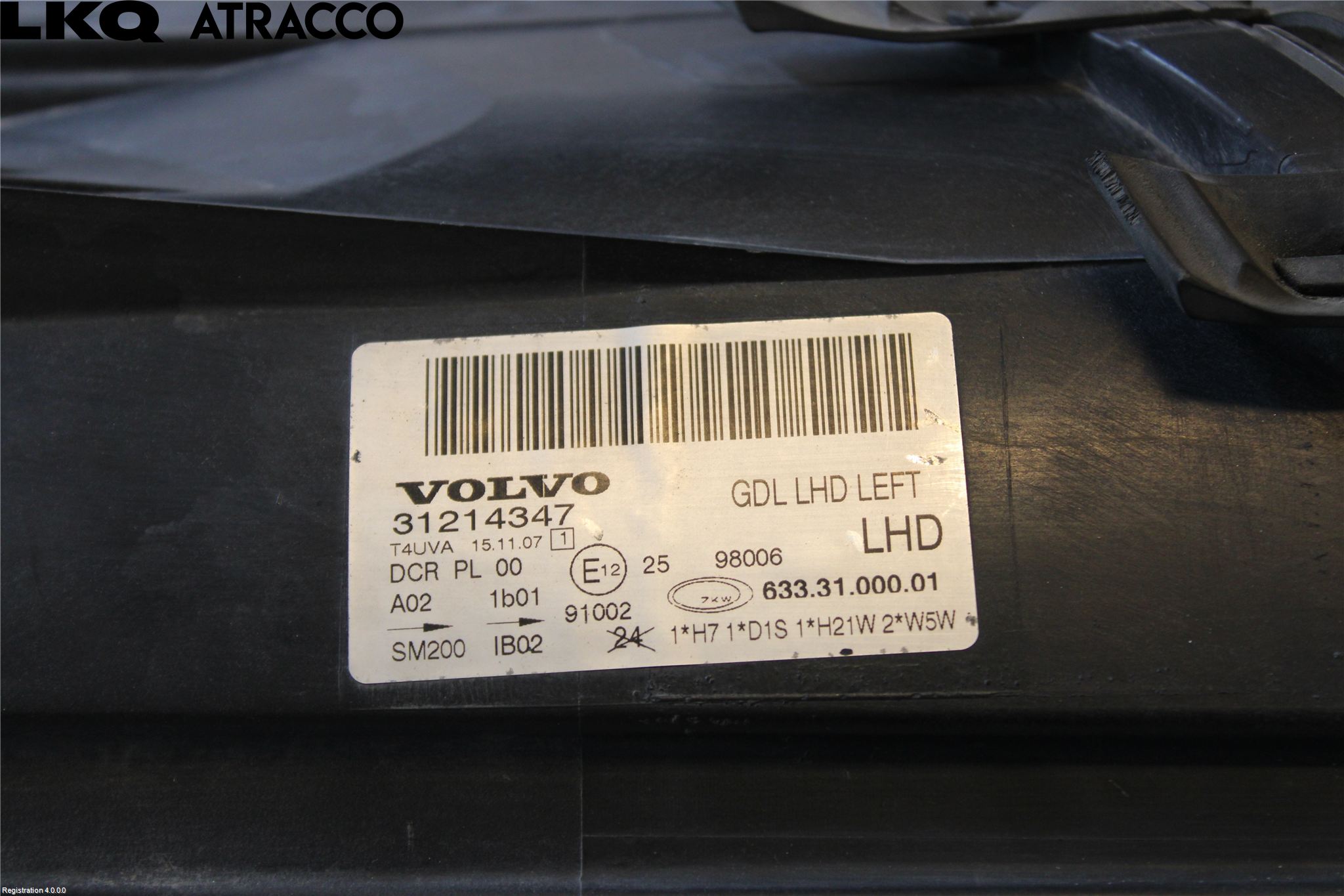 Volvo V70 08-13 Frontlykt Venstre