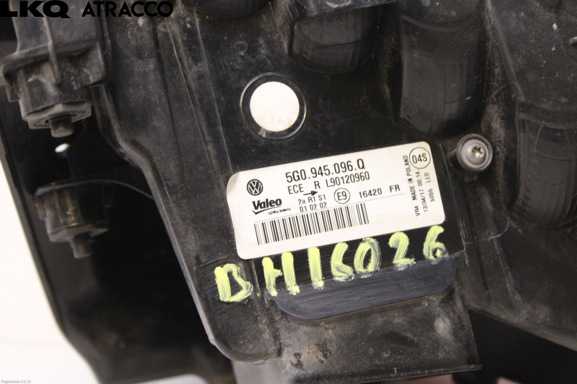 Volkswagen VW GOLF / E-GOLF VII 13-20 Baklykt Høyre