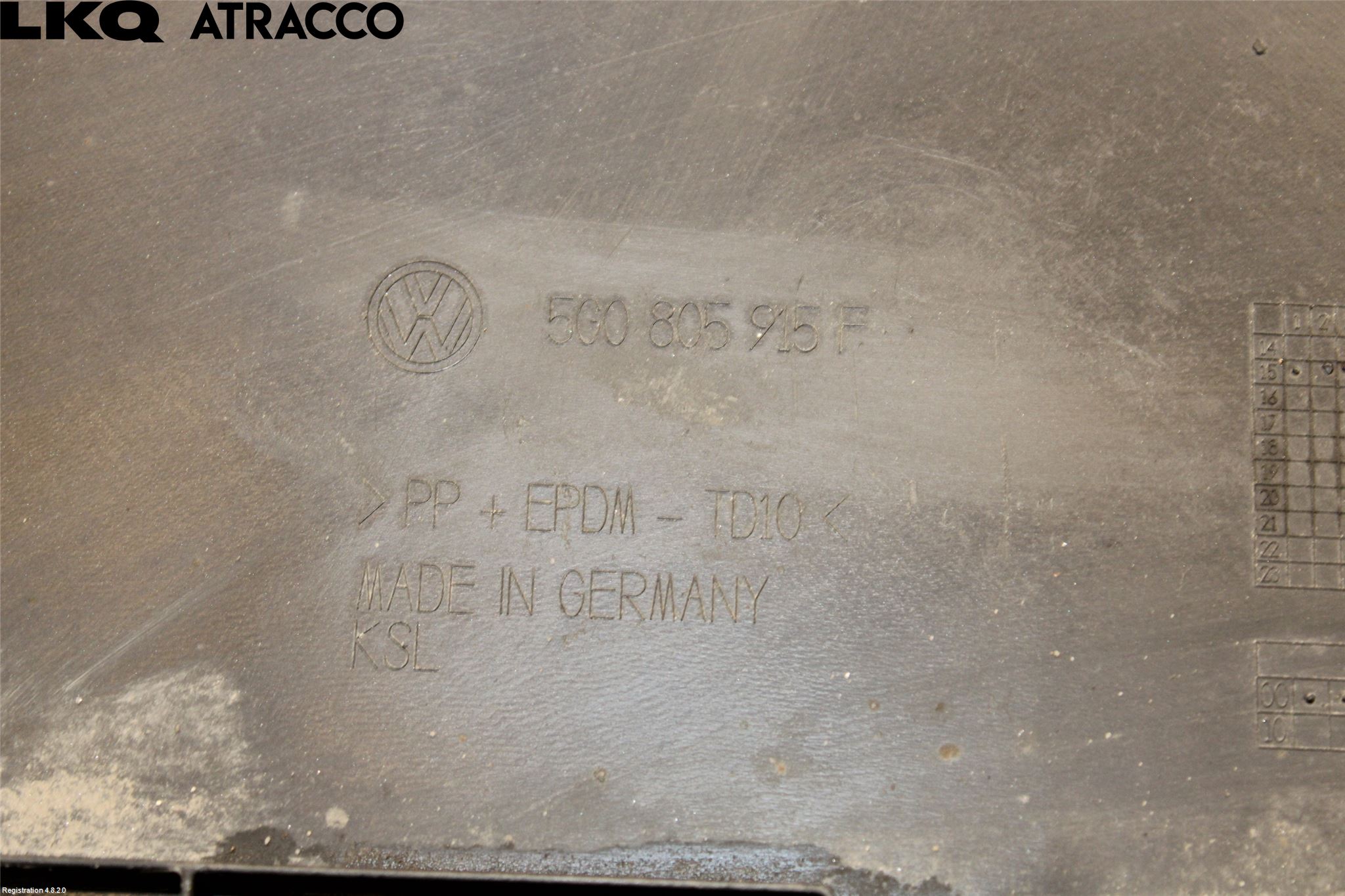 Volkswagen VW GOLF / E-GOLF VII 13-20 Spoiler Foran