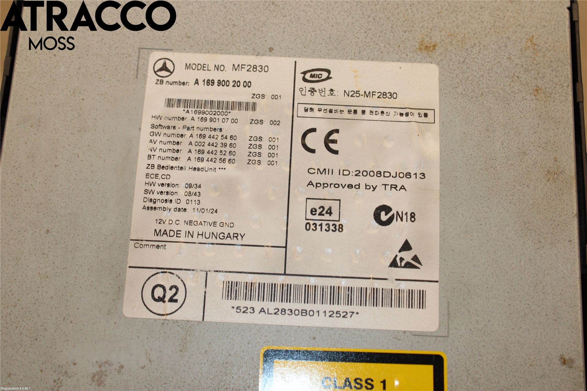 Mercedes-Benz MB VITO/VIANO (W639) 04-14 Stereo Radio Med Cd