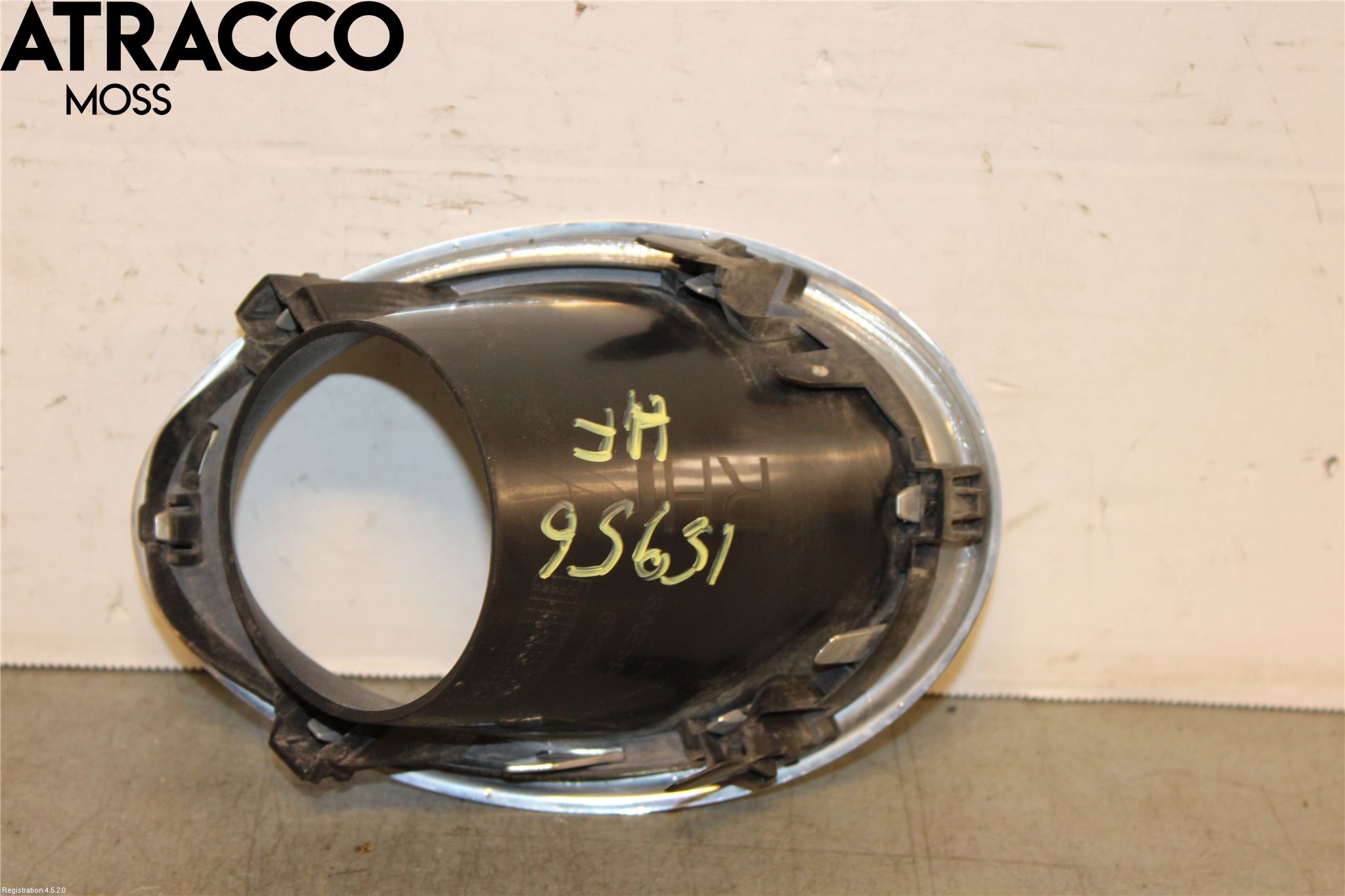 Nissan QASHQAI 14-17 Frontlykt Kurve-Tåkelys Ramme