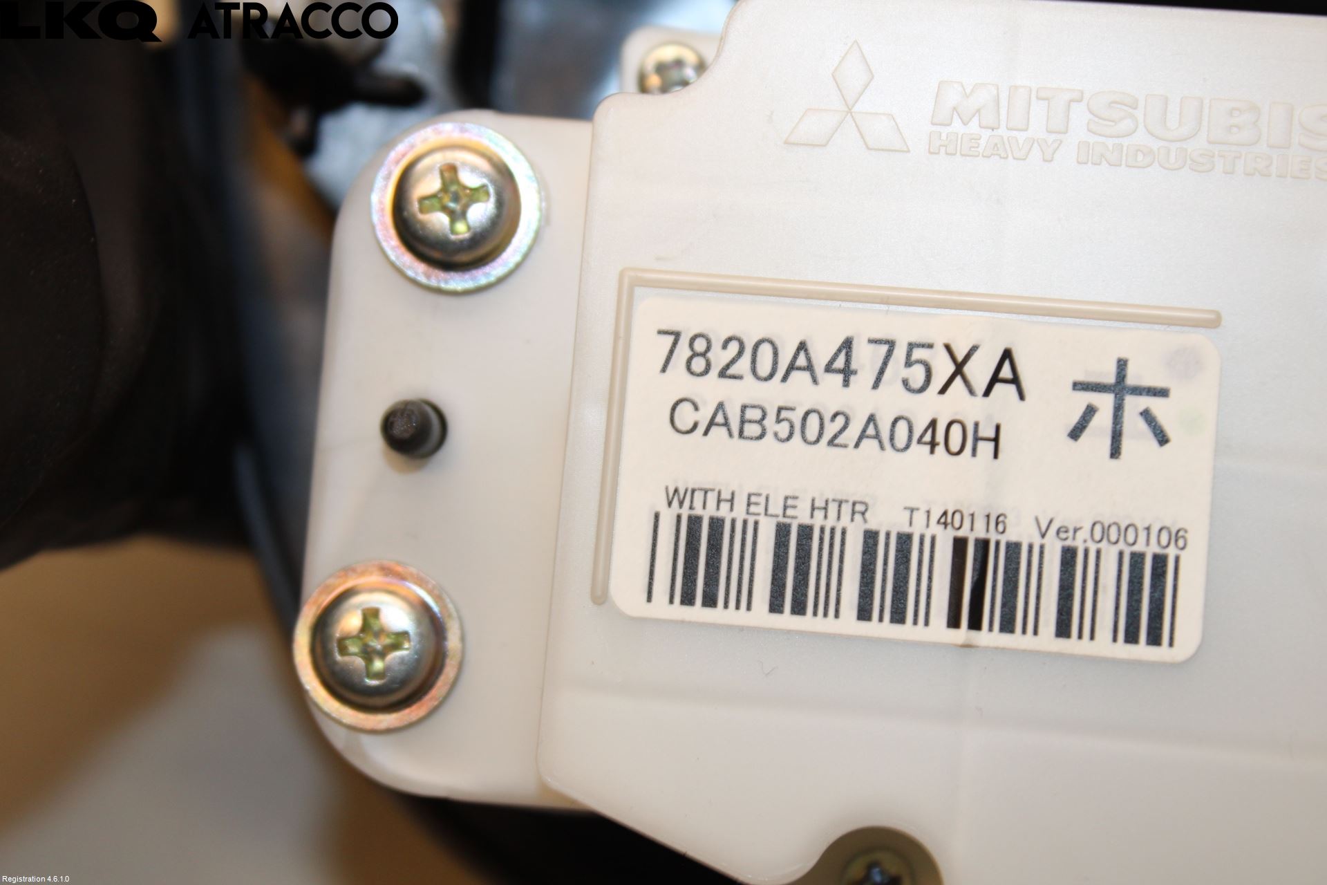 Mitsubishi OUTLANDER 13-21 Varme Ac Betjening-Display