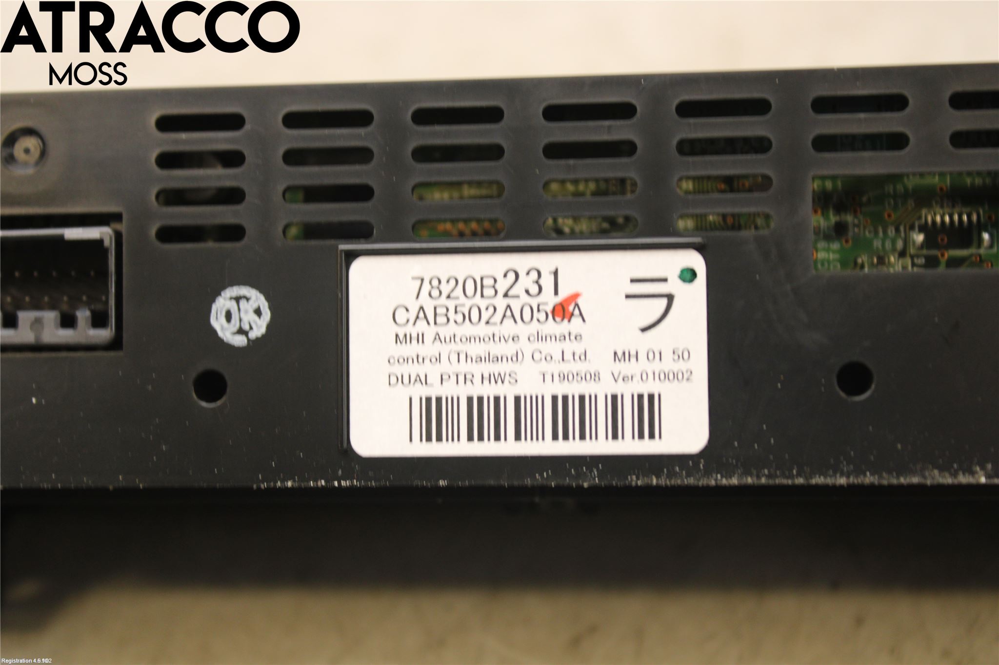 Mitsubishi OUTLANDER 13-21 Varme Ac Betjening-Display