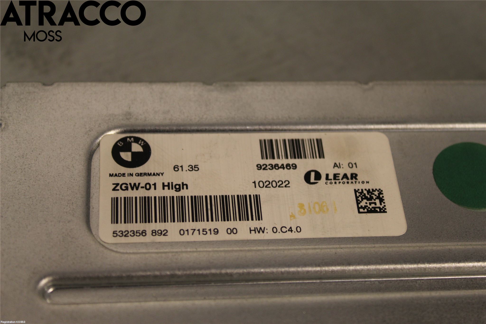 BMW 5 F10/F11/F18 09-17 Styreenhet Sentrallås