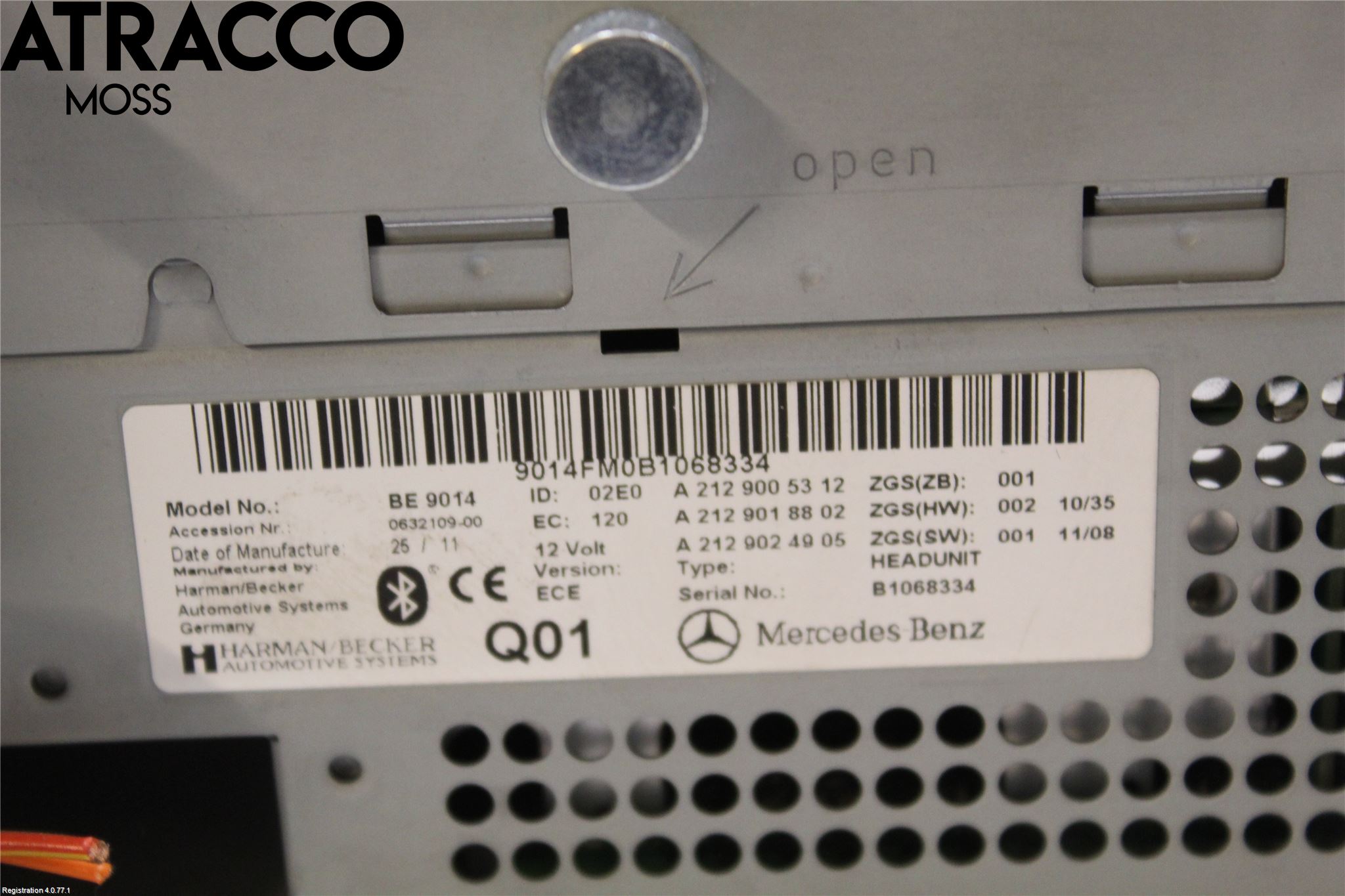 Mercedes-Benz MB E-KLASS (W212) 09-16 Stereo Radio Med Cd
