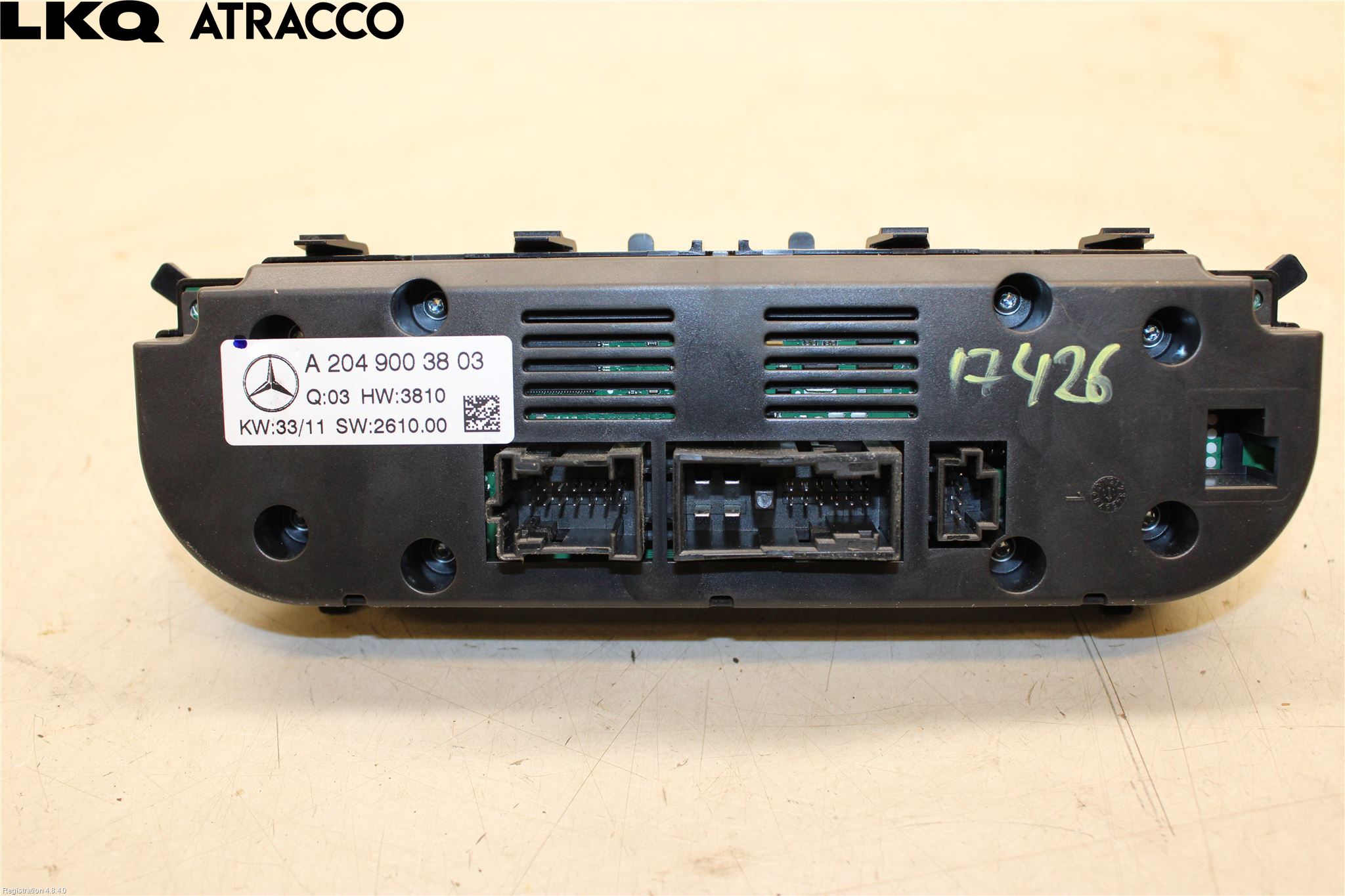 Mercedes-Benz MB C-KLASS (W204) 07-15 Styreenhet Klima