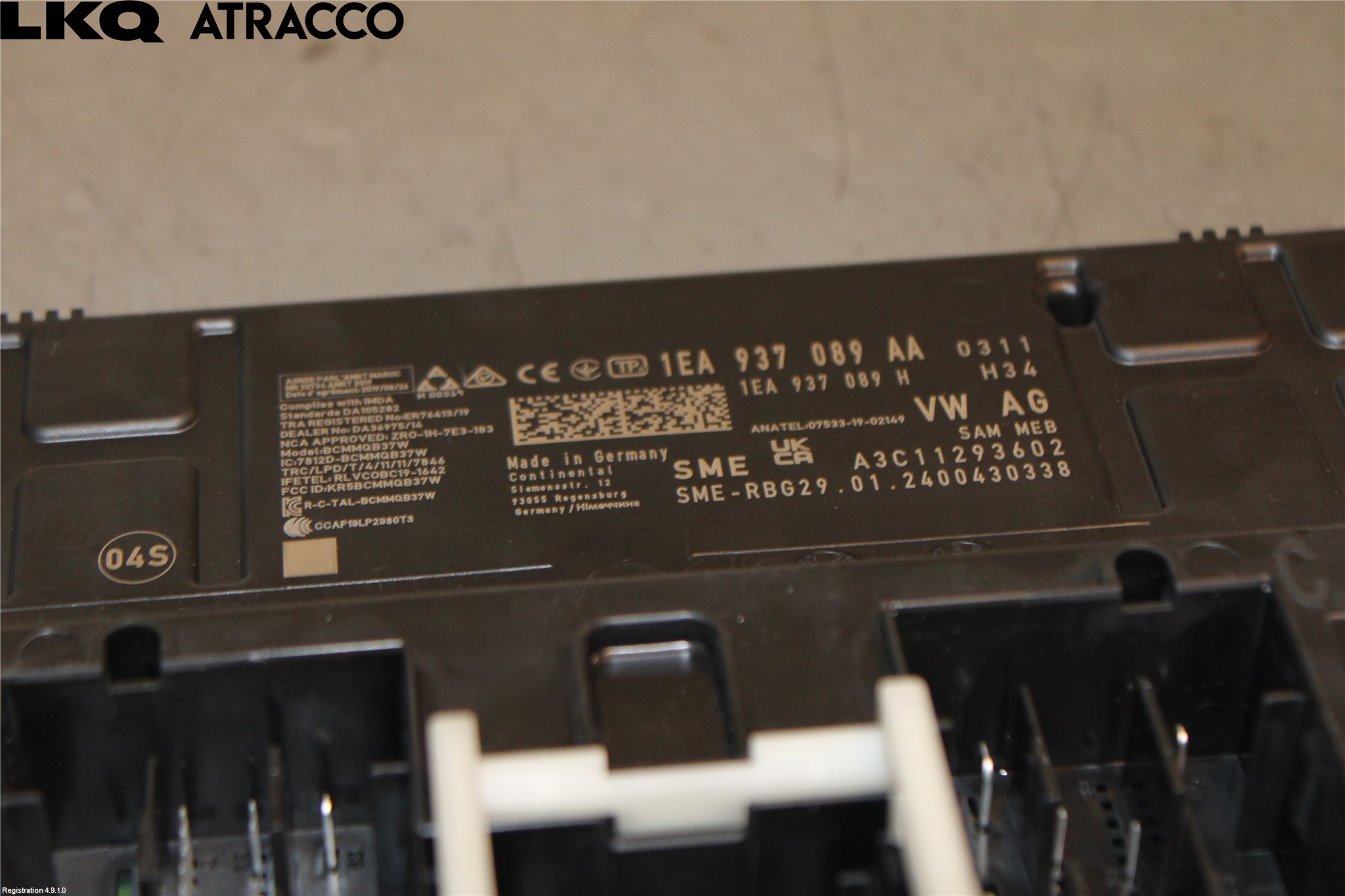 Volkswagen VW ID.3 21- Styreenhet Klima