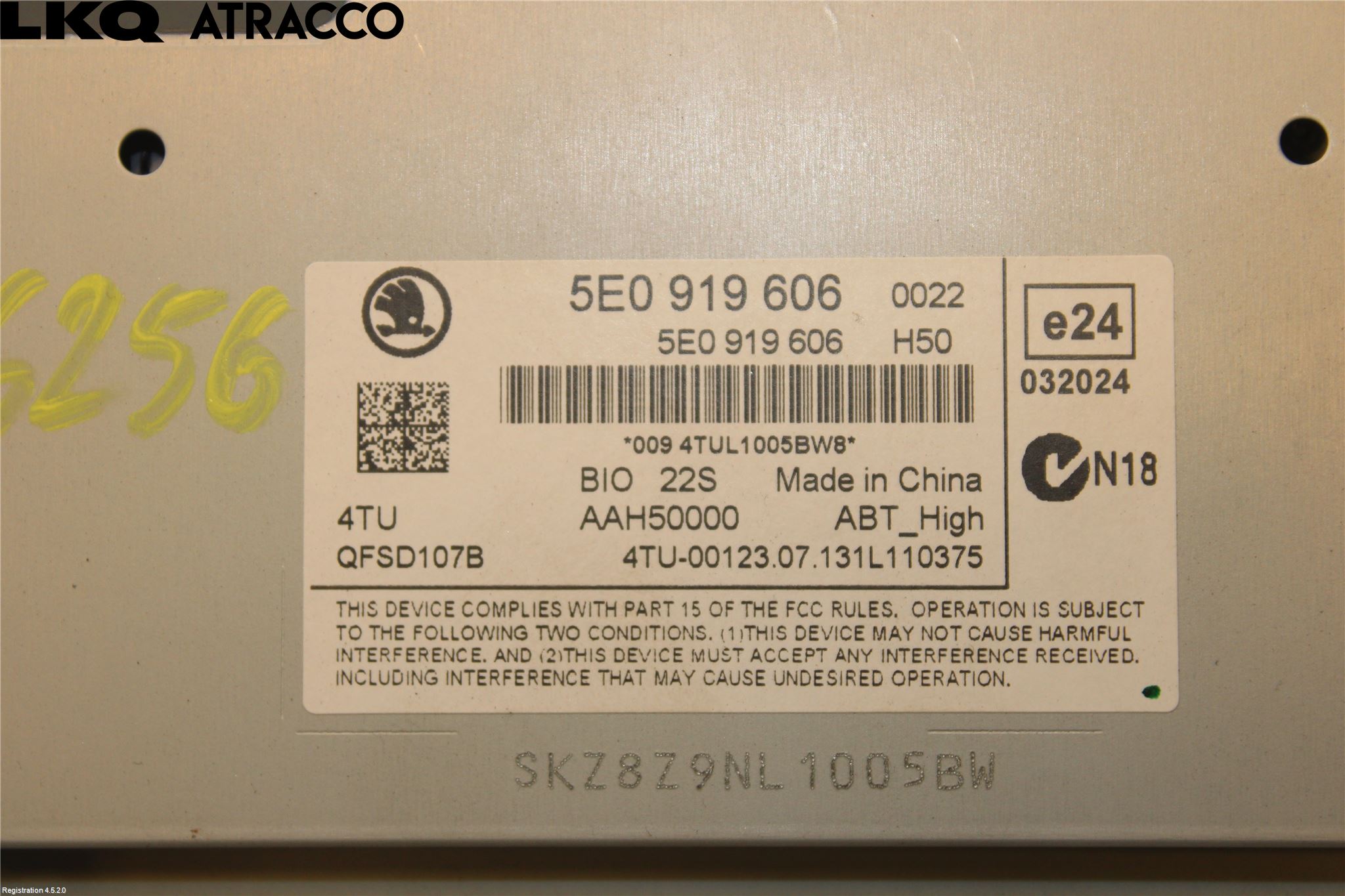 Skoda OCTAVIA (5E) 13-20 Multifunktionsdisplay