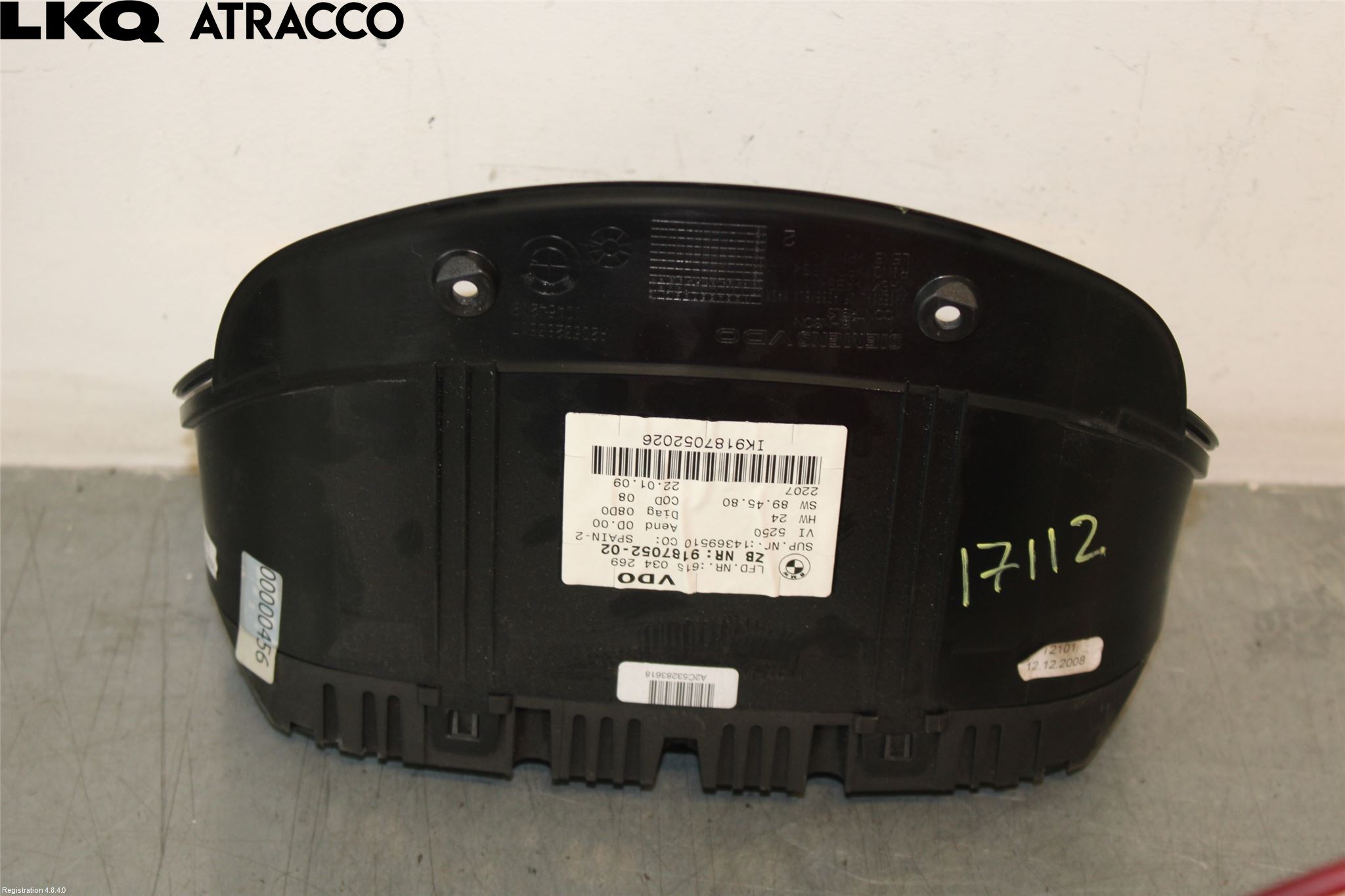 BMW 3 E90/91 SED/TOU 05-12 Instr Kombinert