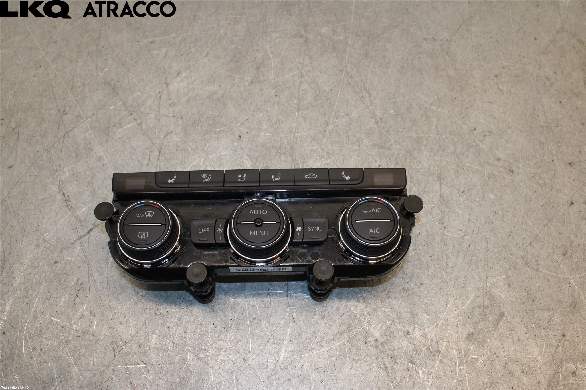 Volkswagen VW GOLF / E-GOLF VII 13-20 Varme Ac Betjening-Display