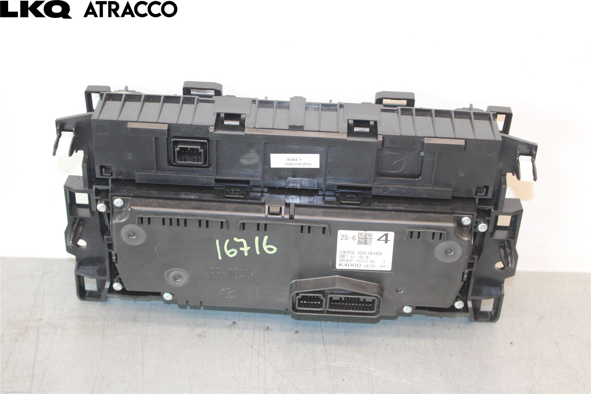 Mazda 6 13- Varme Ac Betjening-Display