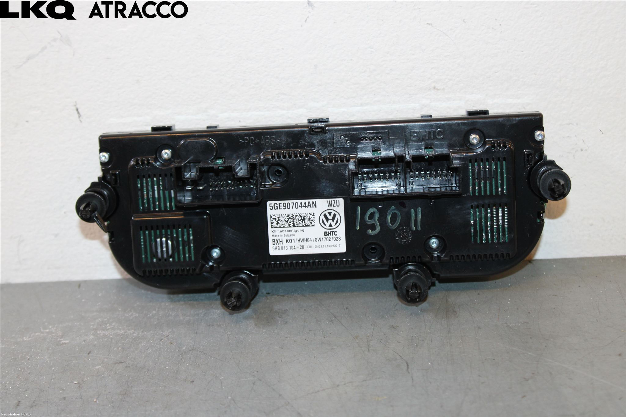 Volkswagen VW GOLF / E-GOLF VII 13-20 Varme Ac Betjening-Display