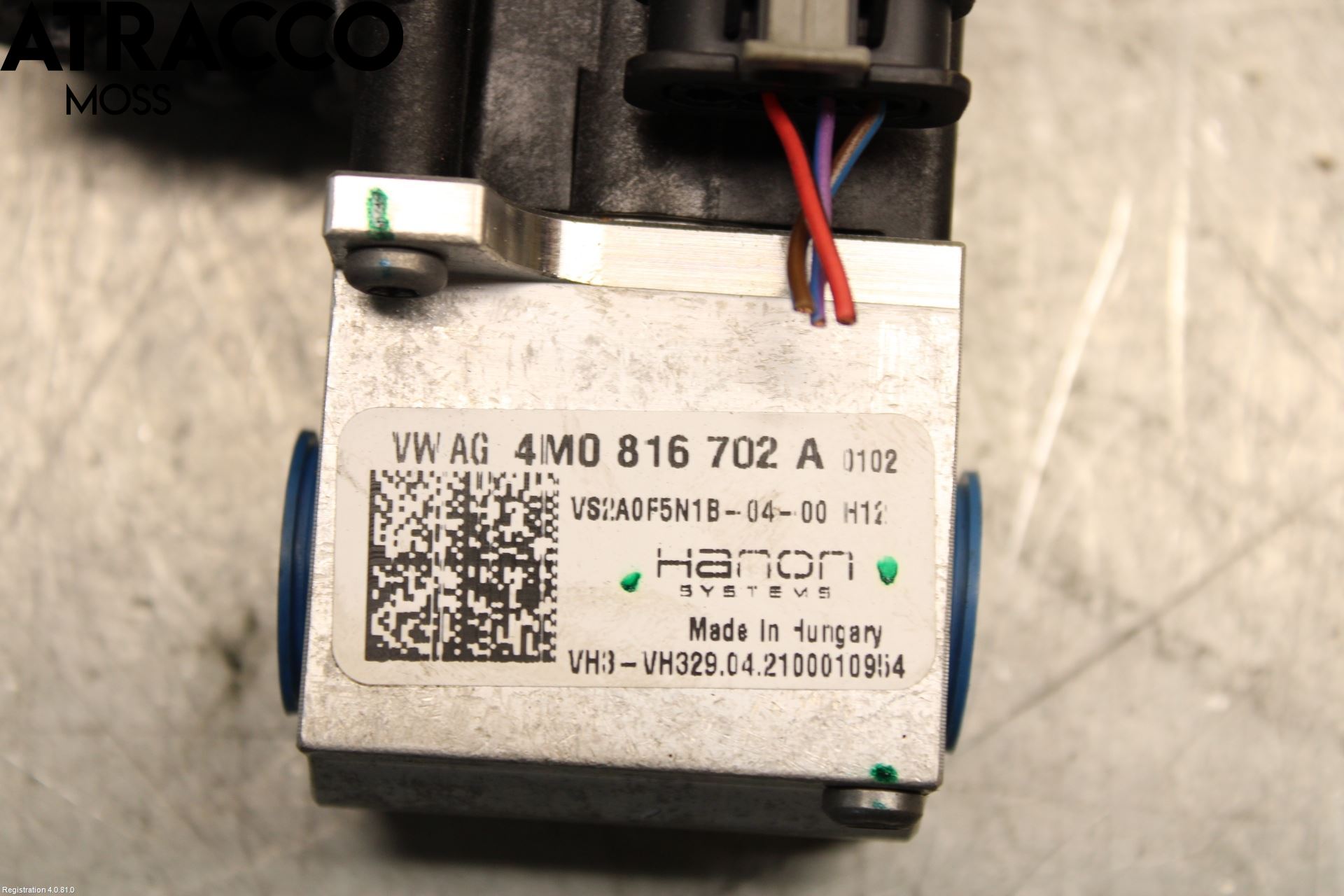 Porsche TAYCAN 20- Varmeventil