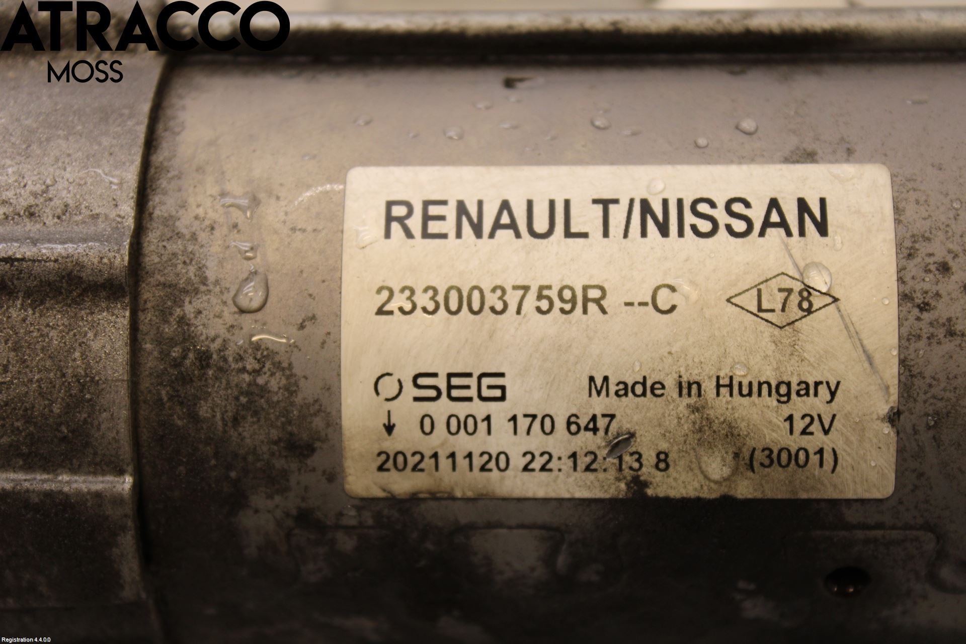Mercedes-Benz MB CITAN/EQT (W420) 22- Startmotor Diesel