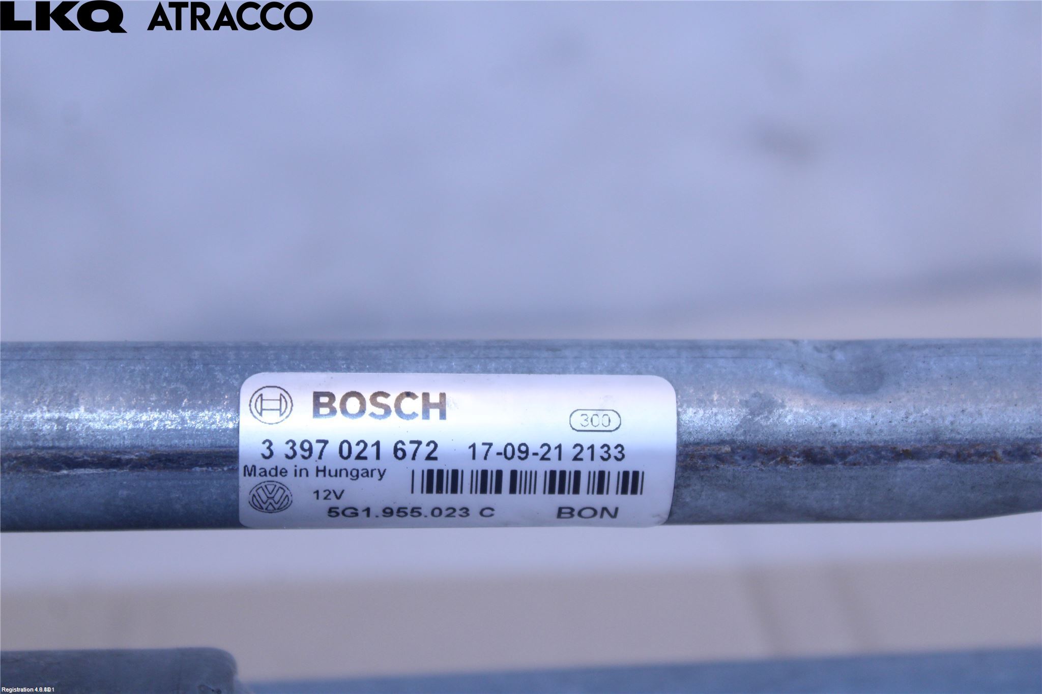 Volkswagen VW GOLF / E-GOLF VII 13-20 Viskeroverføring Frontrute