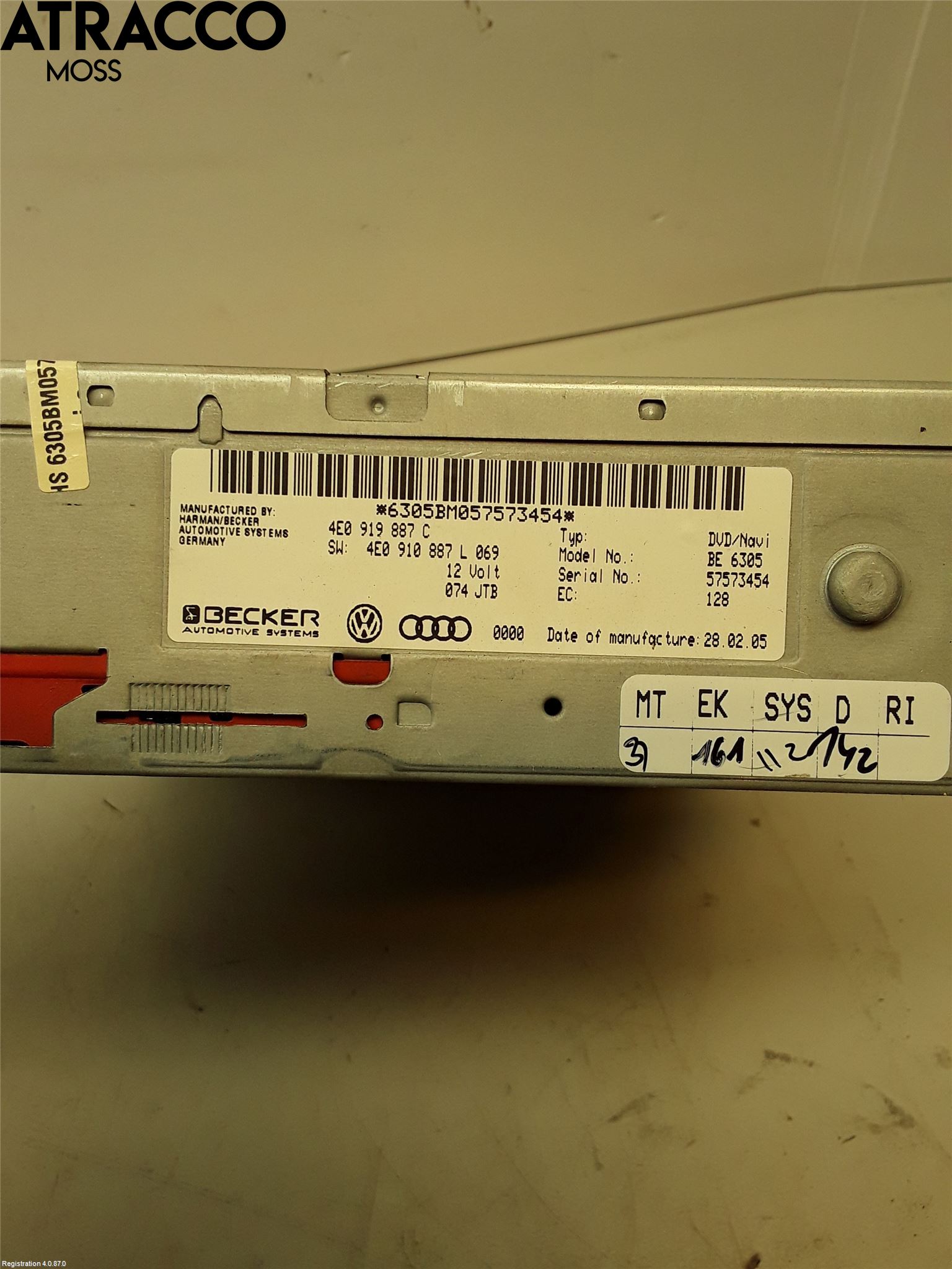 Audi A6/S6     05-11 Stereo Radio