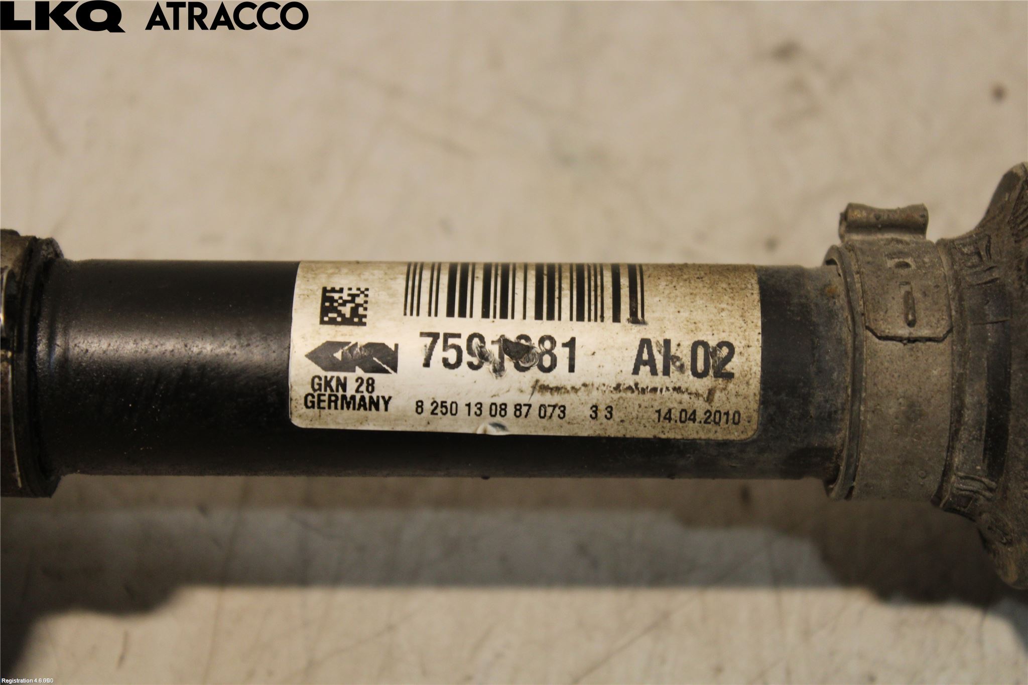 BMW X1 E84 10-15 Drivaksel Foran Kompl Venstre