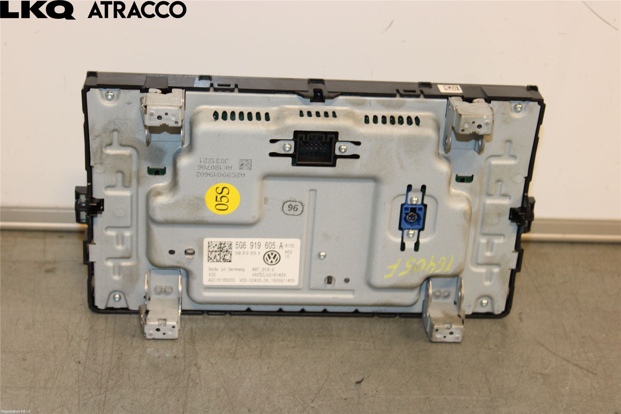 Volkswagen VW GOLF / E-GOLF VII 13-20 Multifunktionsdisplay