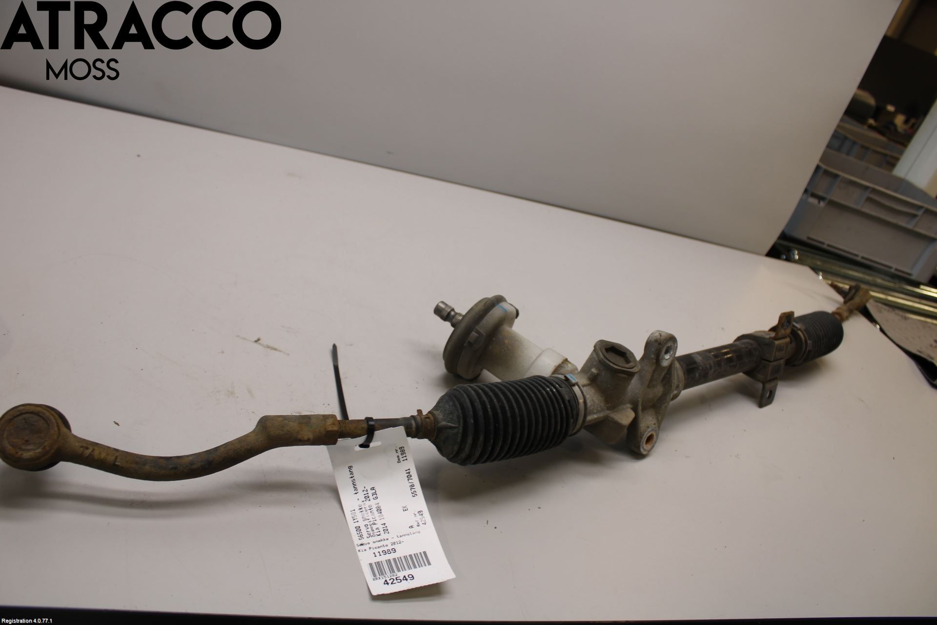 Kia PICANTO 12-17 Servo Snekke - Tannstang