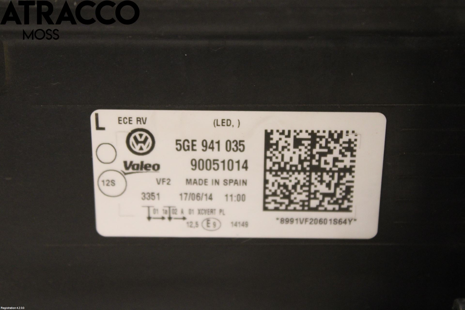 Volkswagen VW GOLF / E-GOLF VII 13-20 Frontlykt Venstre