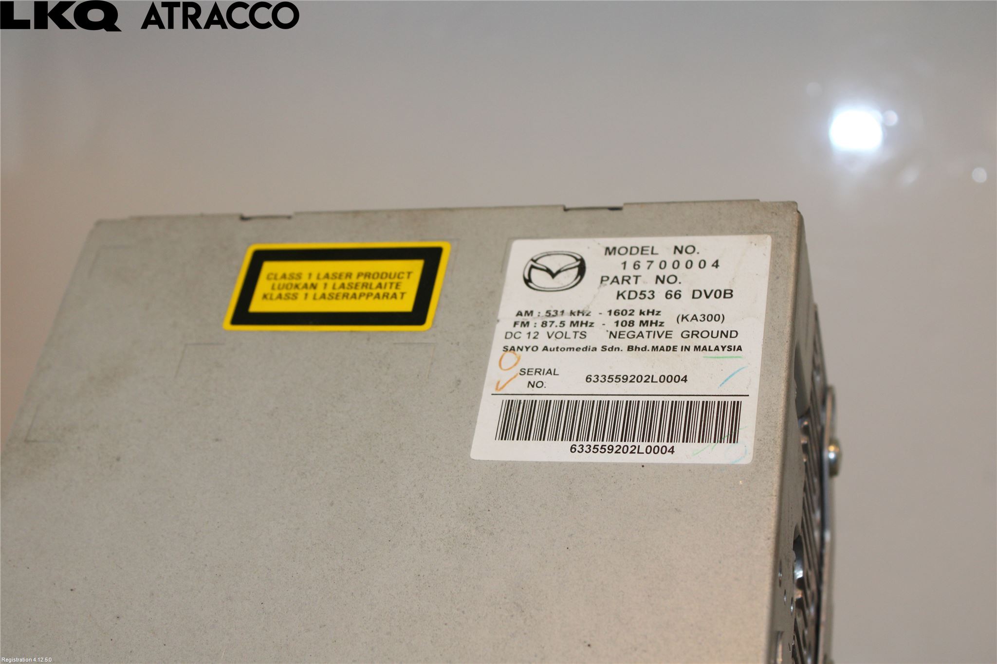 Mazda CX-5 12-17 Stereo Radio Med Cd