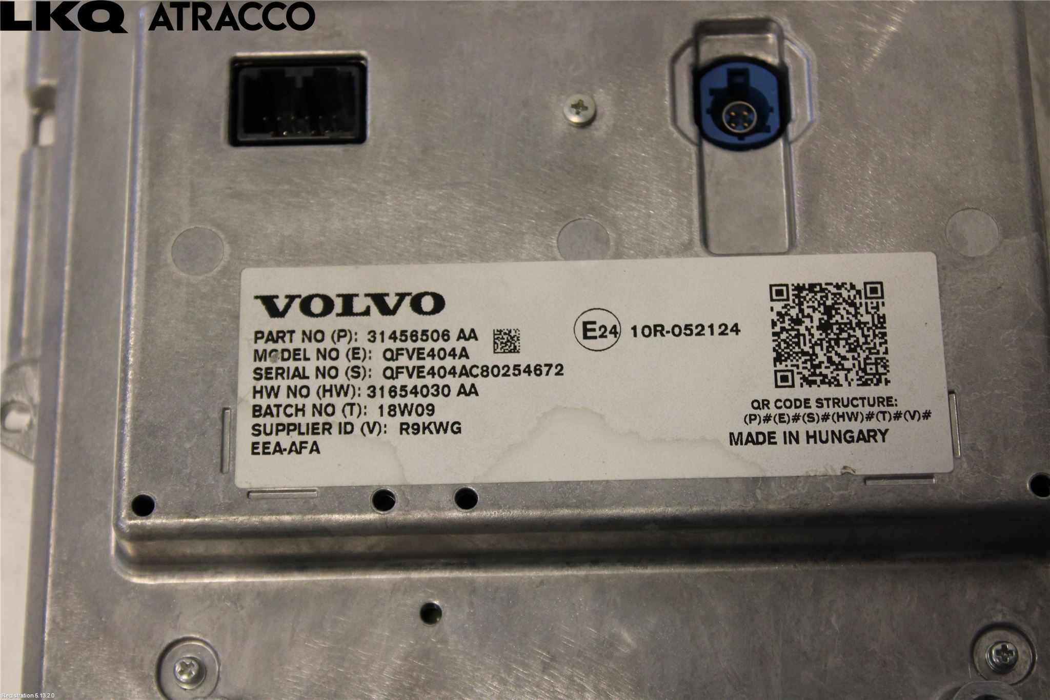 Volvo V90 17->> Multifunktionsdisplay