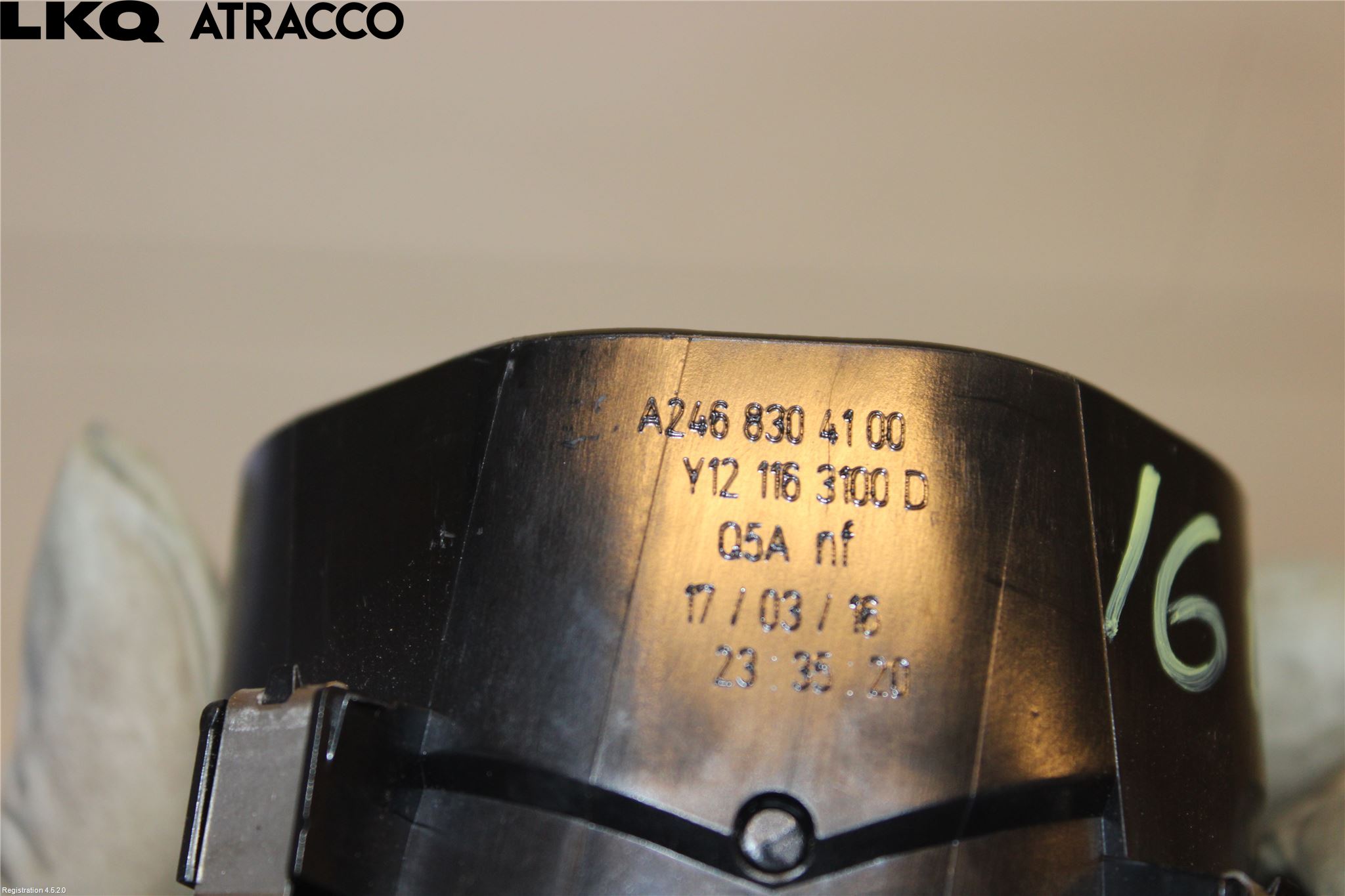 Mercedes-Benz MB B-KLASS (W246/W242) 12-19 Bryter Luft Sirkulasjon