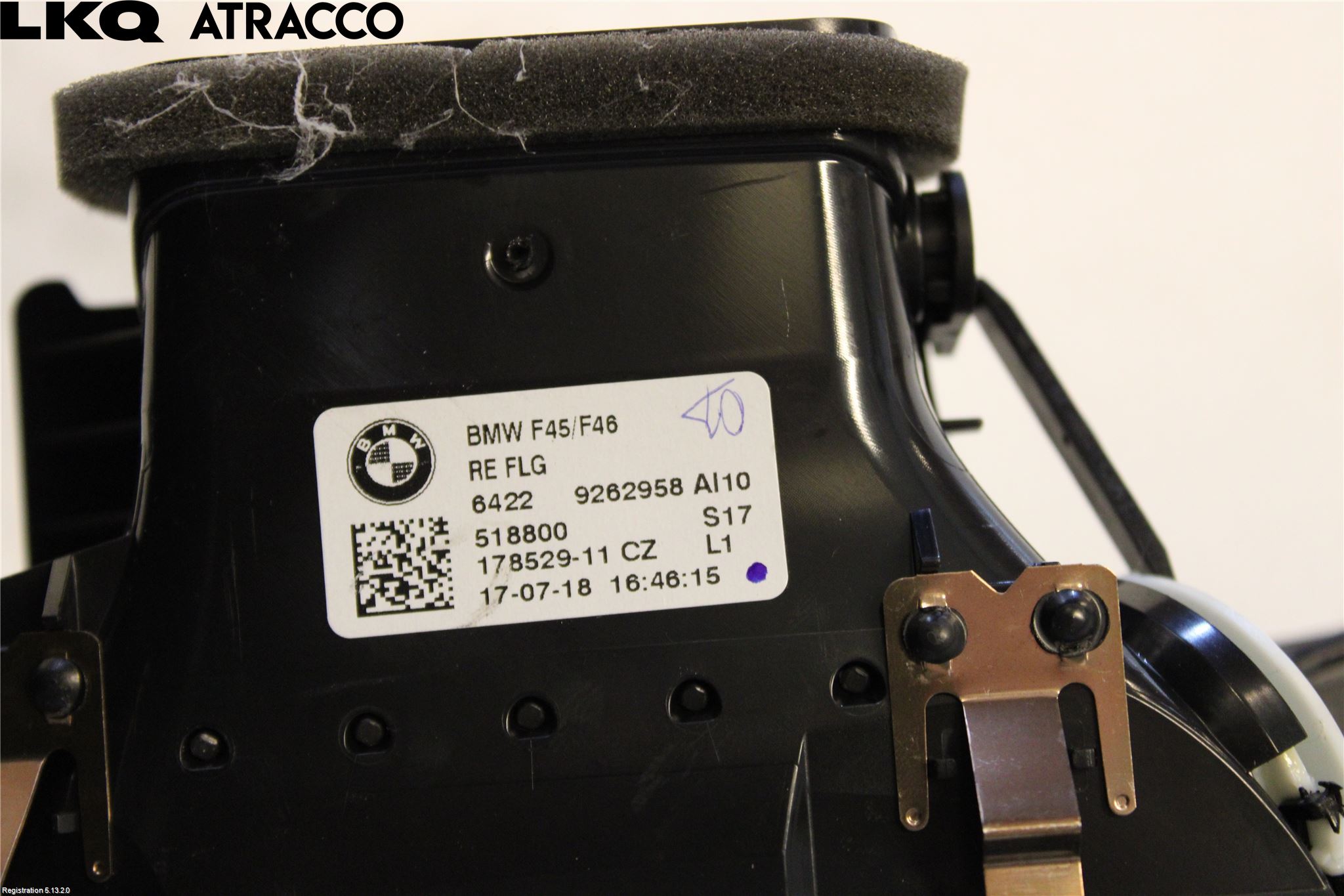BMW 2 F45 Active Tourer 14-21 Dashbord Kanal - Dyse