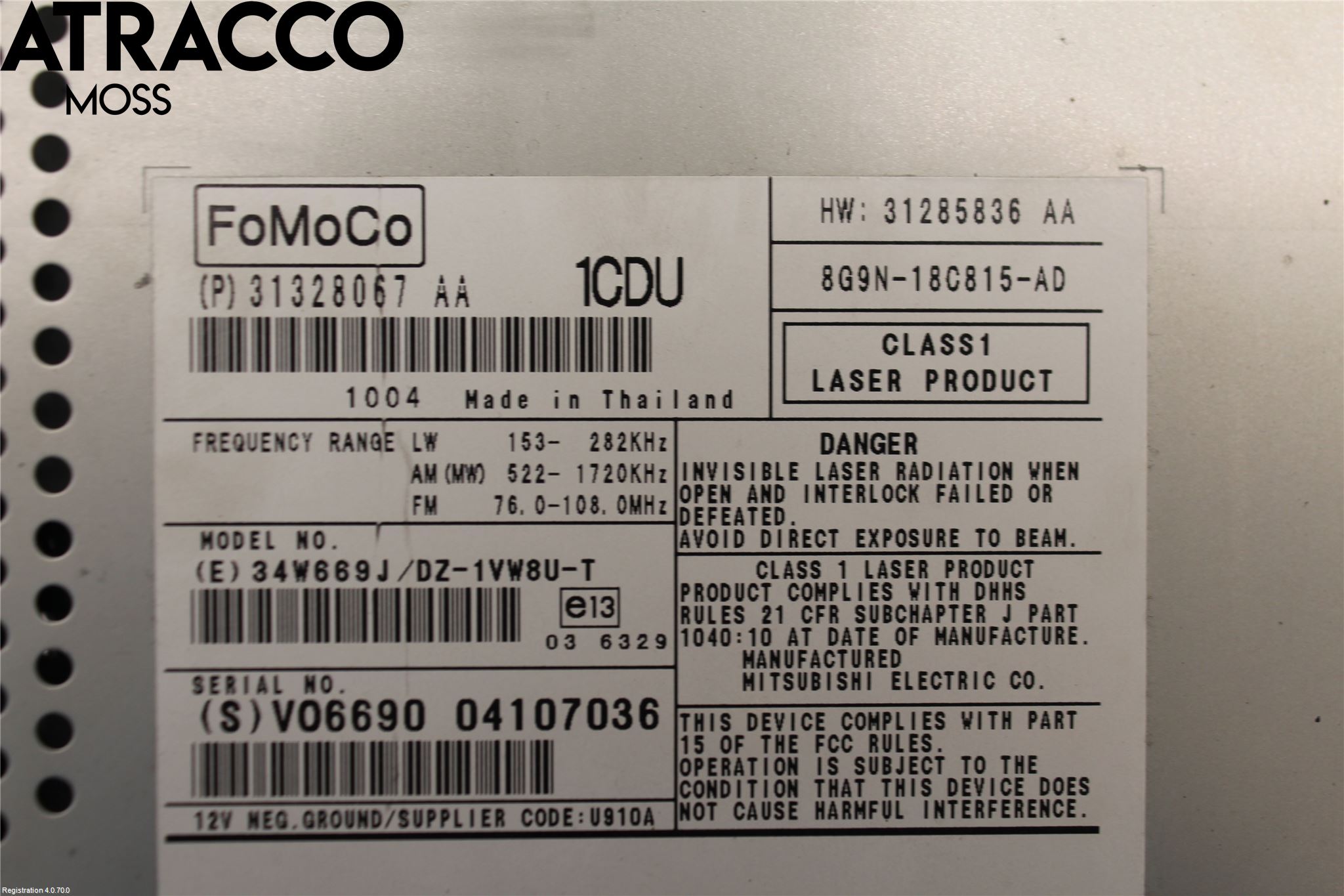 Volvo V70 08-13 Stereo Radio Med Cd