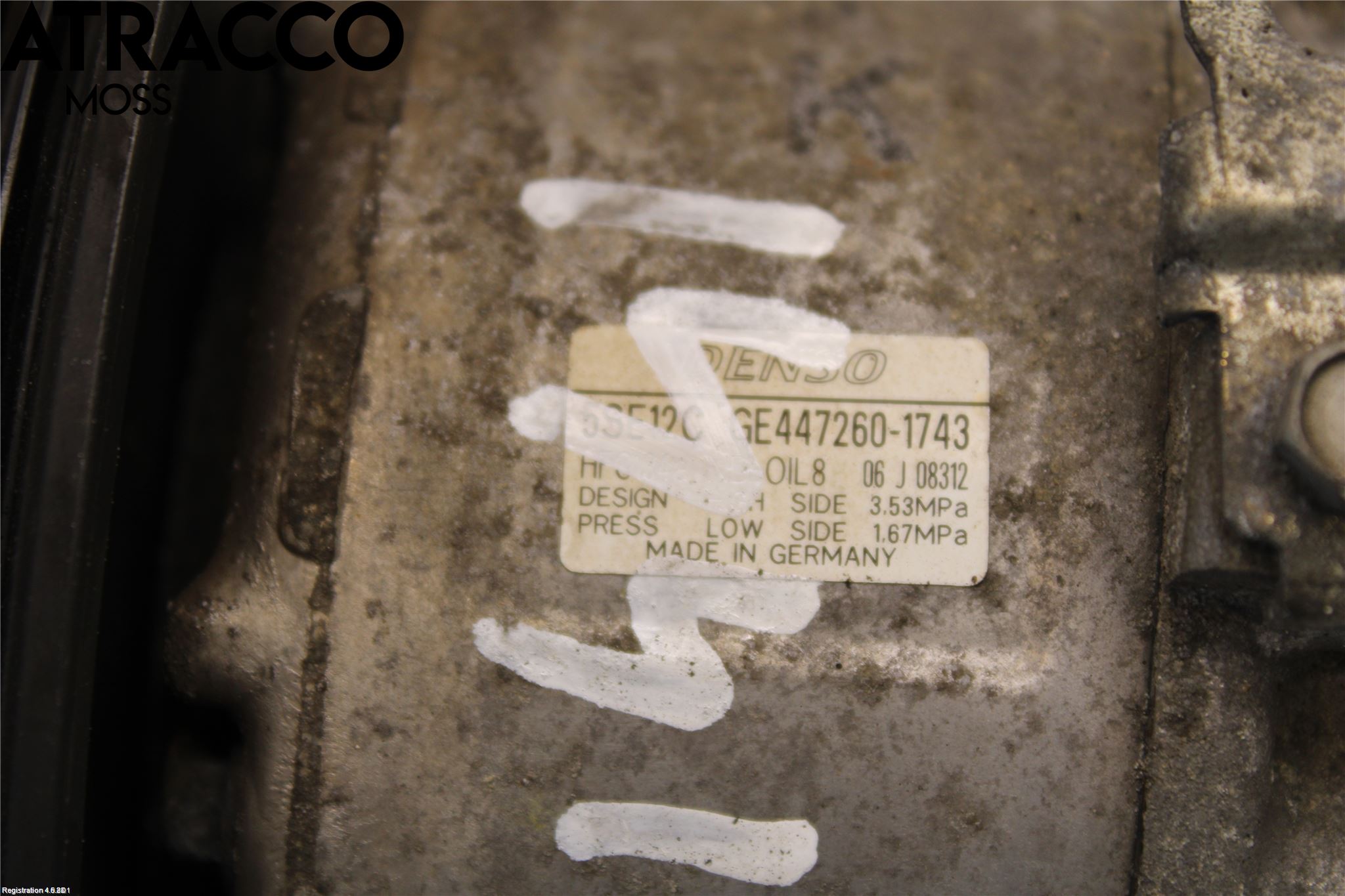 Toyota COROLLA VERSO 04-07 Varme Ac Kompressor