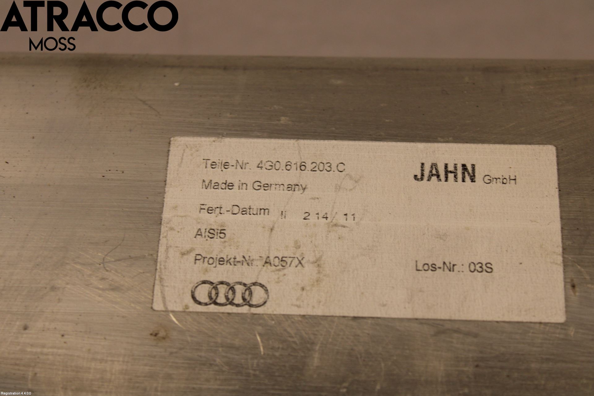 Audi A6/S6 4G 11-18 Nivå/Lufrfrändring Trycktank