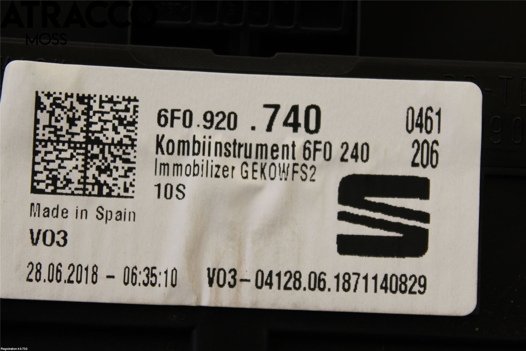 Seat IBIZA V 17-20 Instr Kombinert