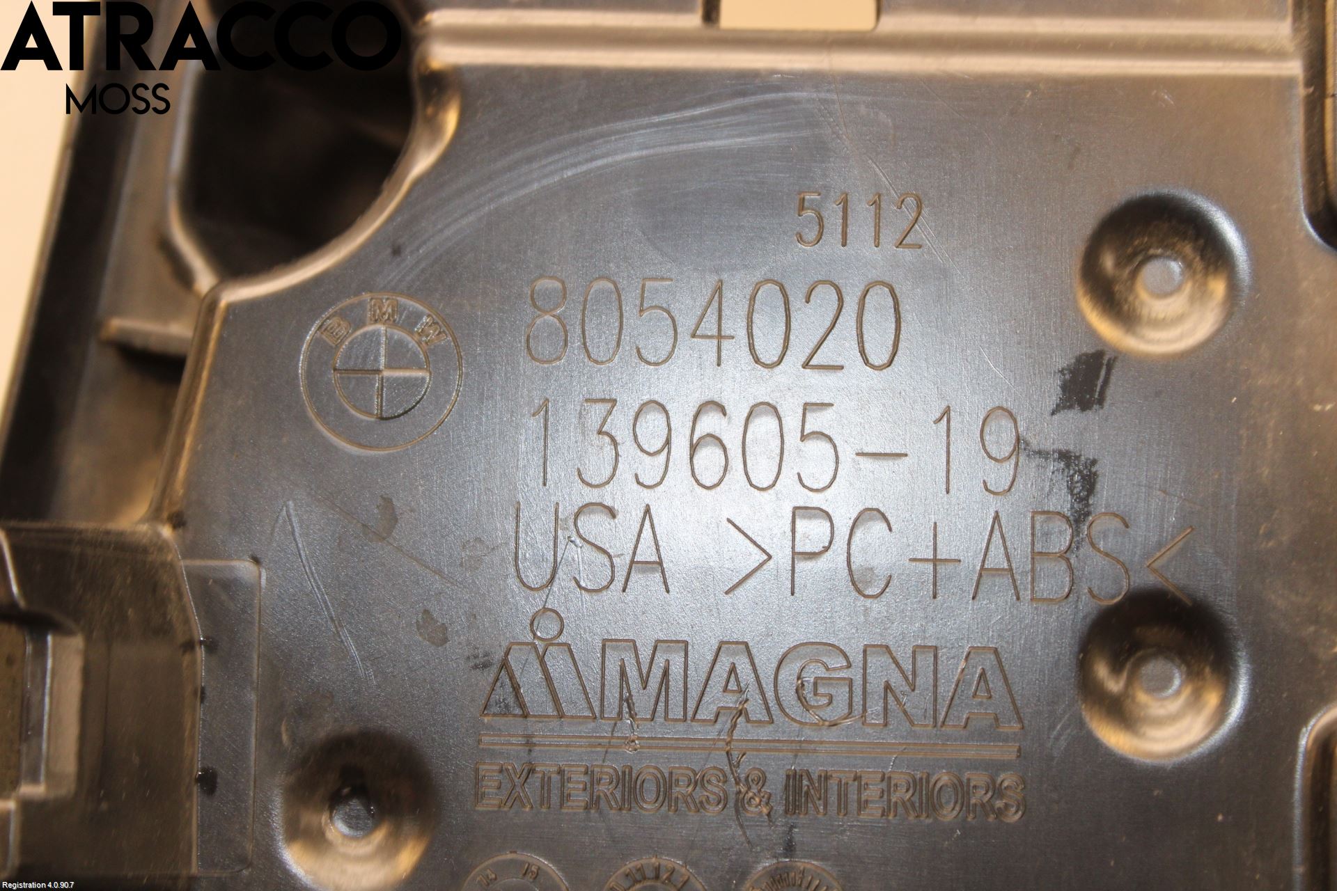 BMW X5 F15 13-18 Støtfangerfeste Bak Høyre