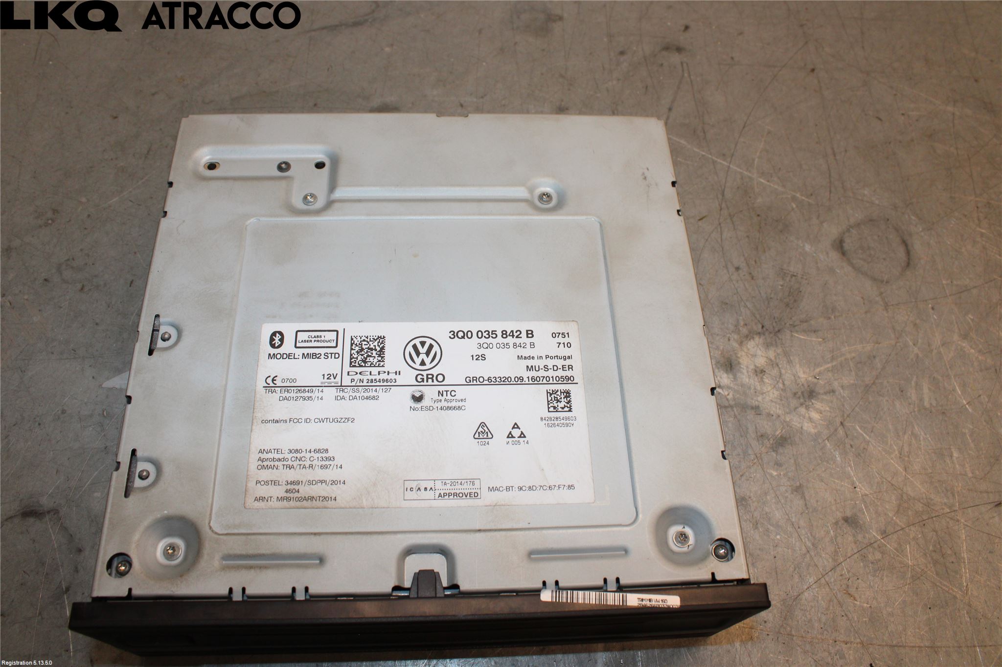 Volkswagen VW TIGUAN 16-24 Stereo Radio