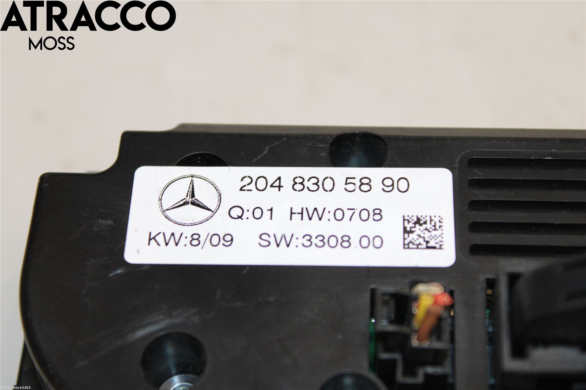 Mercedes-Benz MB C-KLASS (W204) 07-15 Varme Ac Betjening-Display